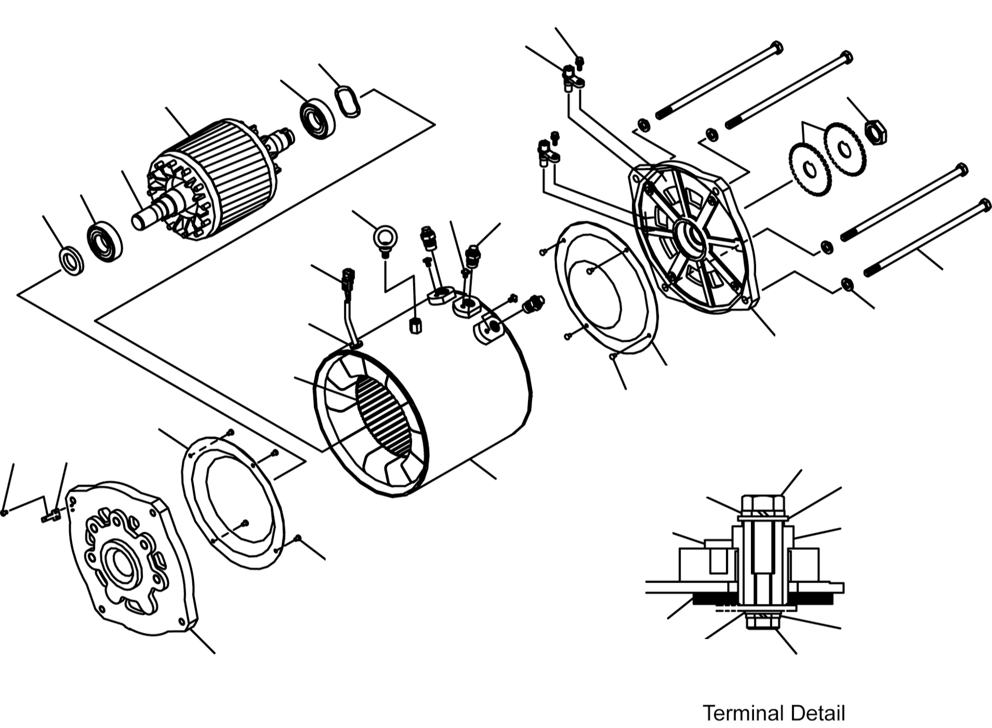 MOTOR ASSY - TRACTION 3BB-17-57310 KOMATSU