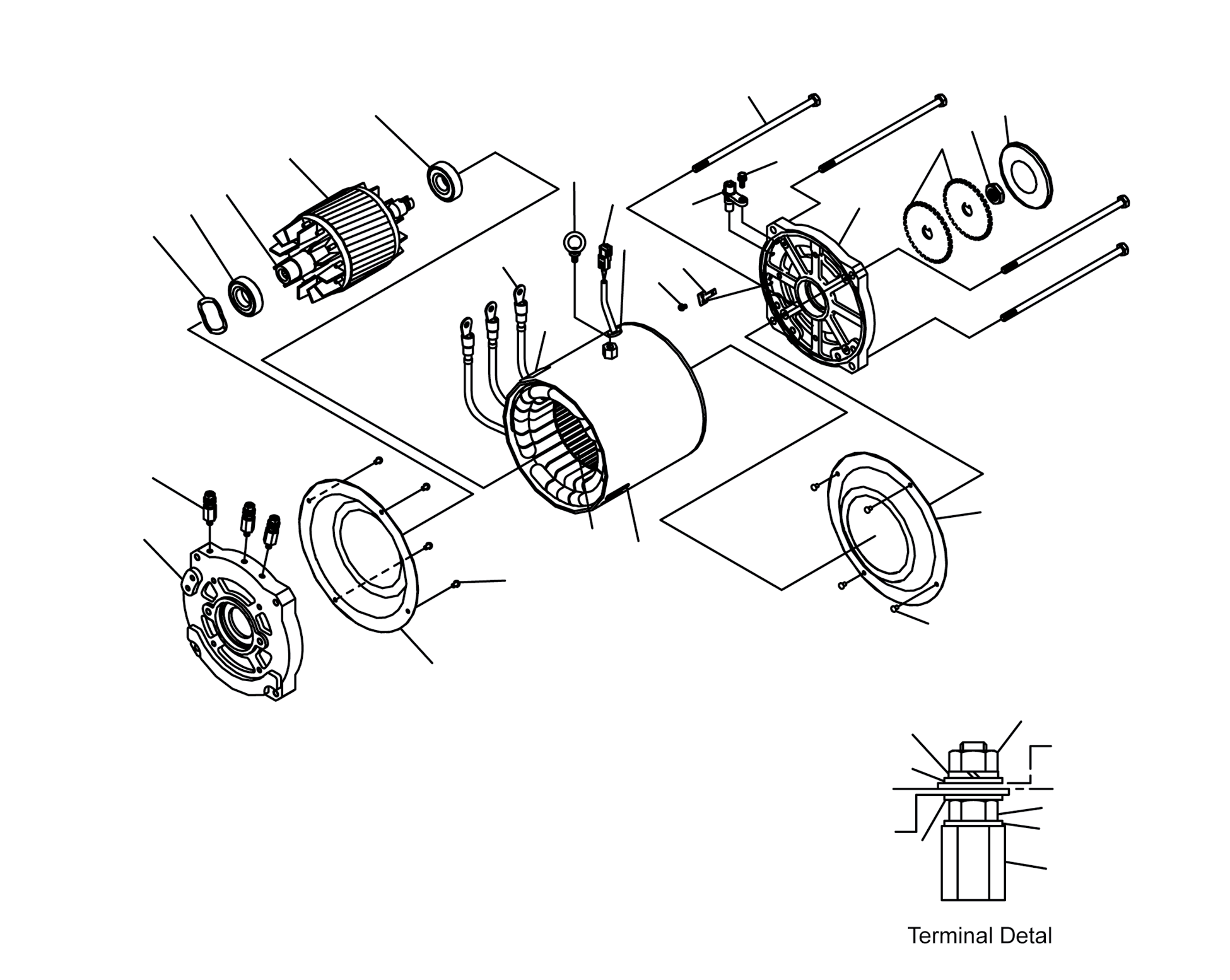 PUMP MOTOR ASSY 3BB-18-57310 KOMATSU