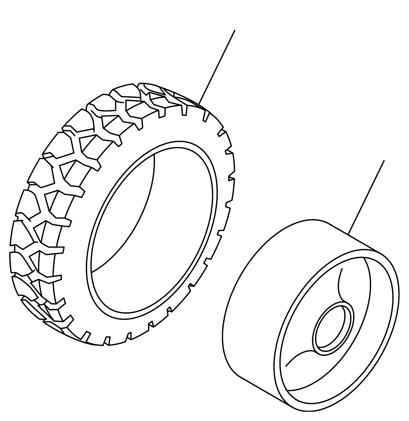 TIRE ASSY (2.0T) 37B-1NT-A080 KOMATSU