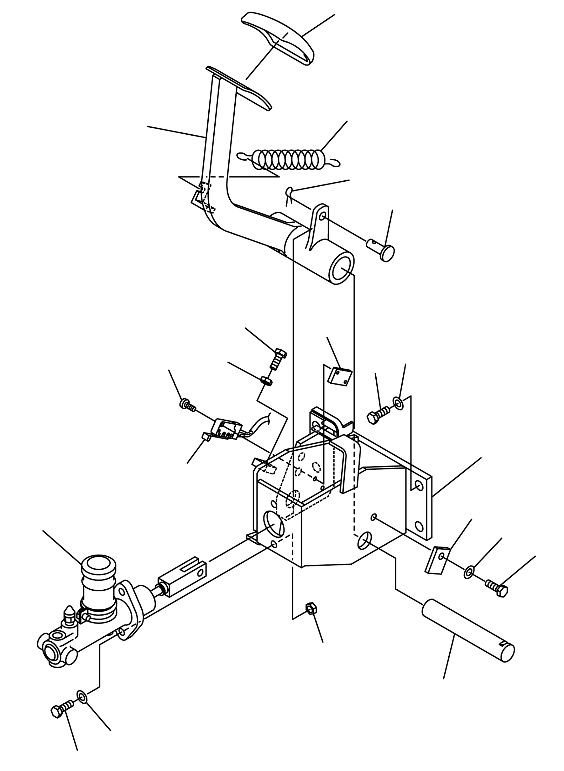 BRAKE PEDAL SUB-ASSY 3BB-36-57110 KOMATSU
