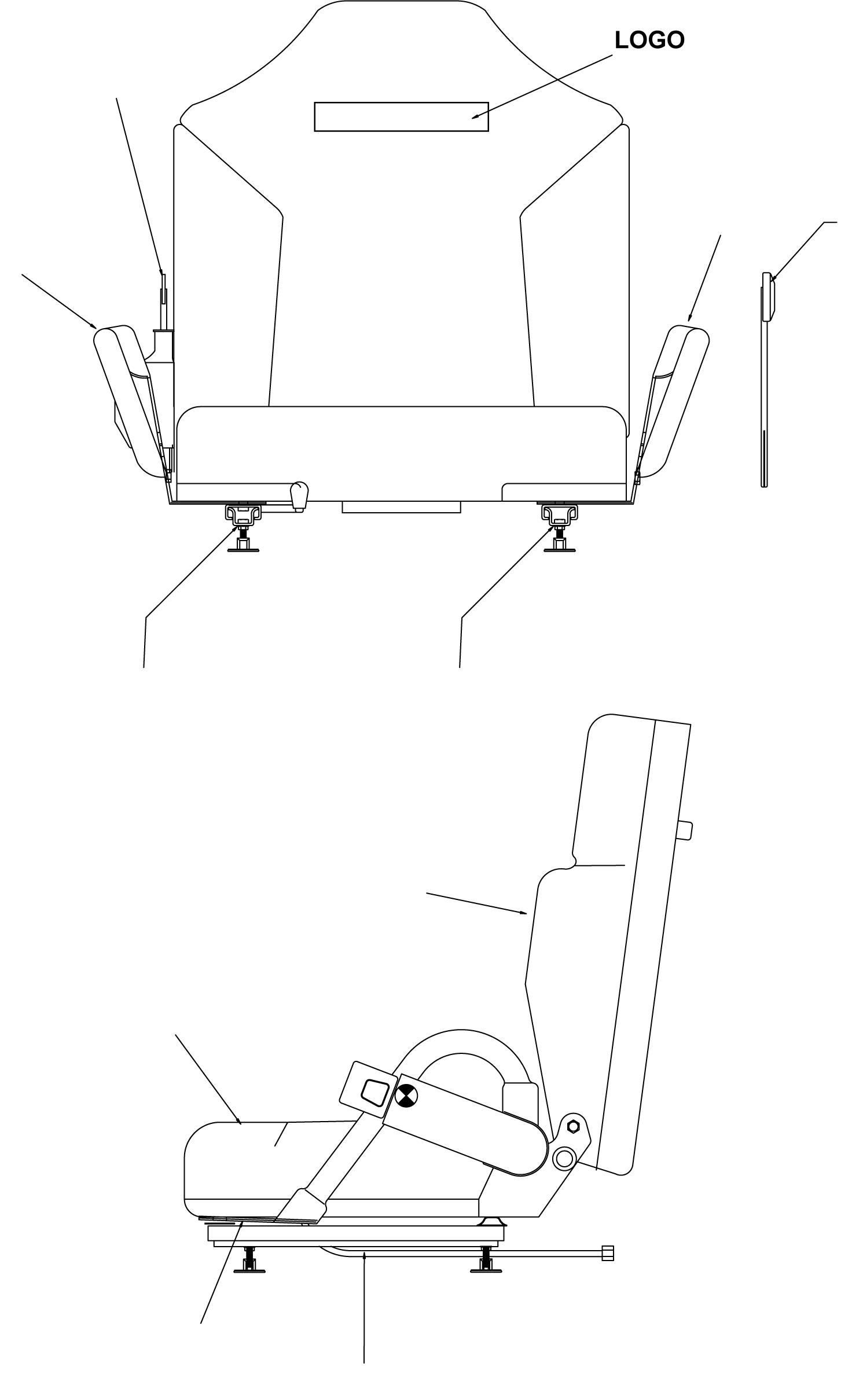 ADJUSTER RAIL WITHOUT LOCK MP8928S KOMATSU