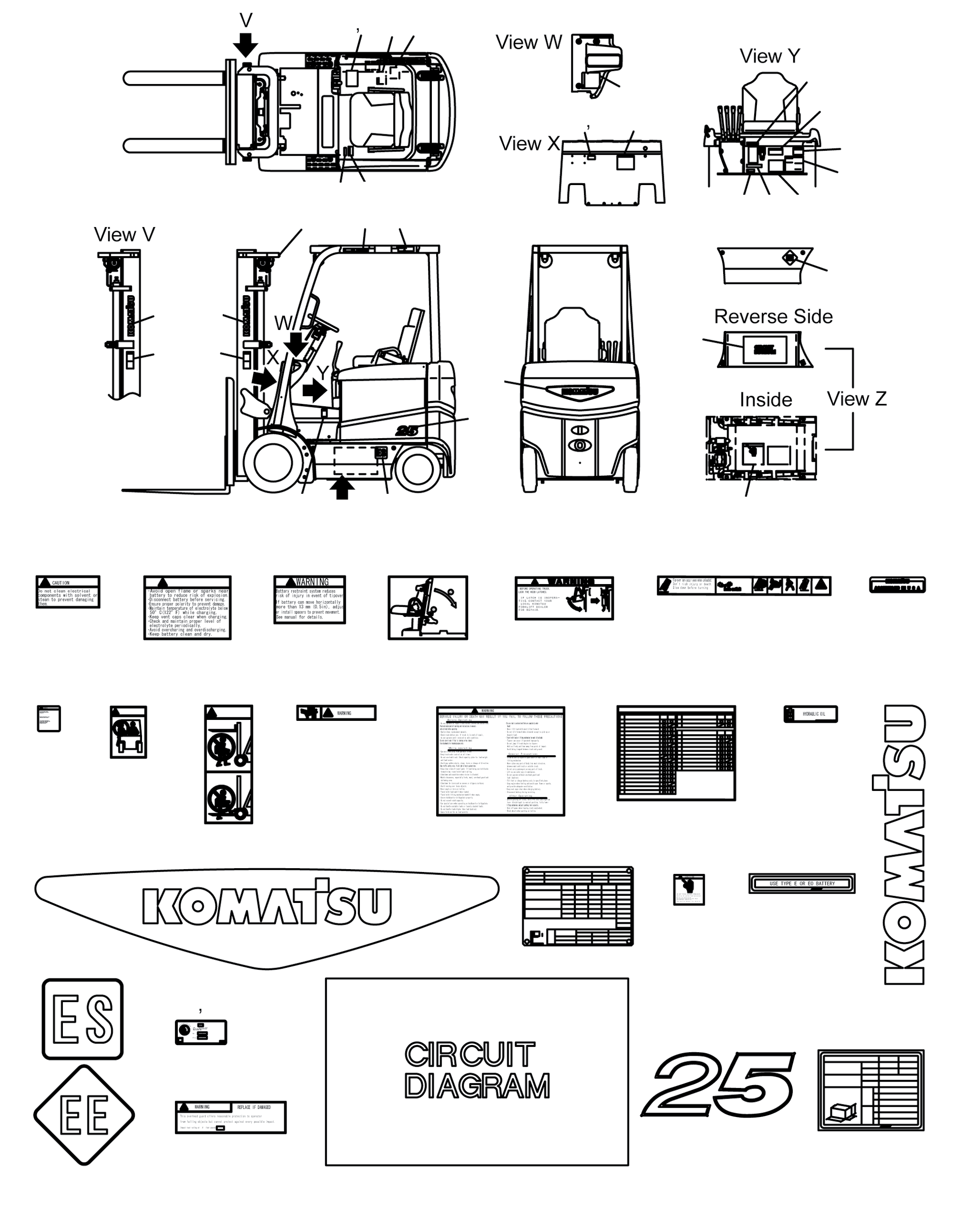 0CIRCUIT DIAGRAM 3BB-96-A6713 KOMATSU