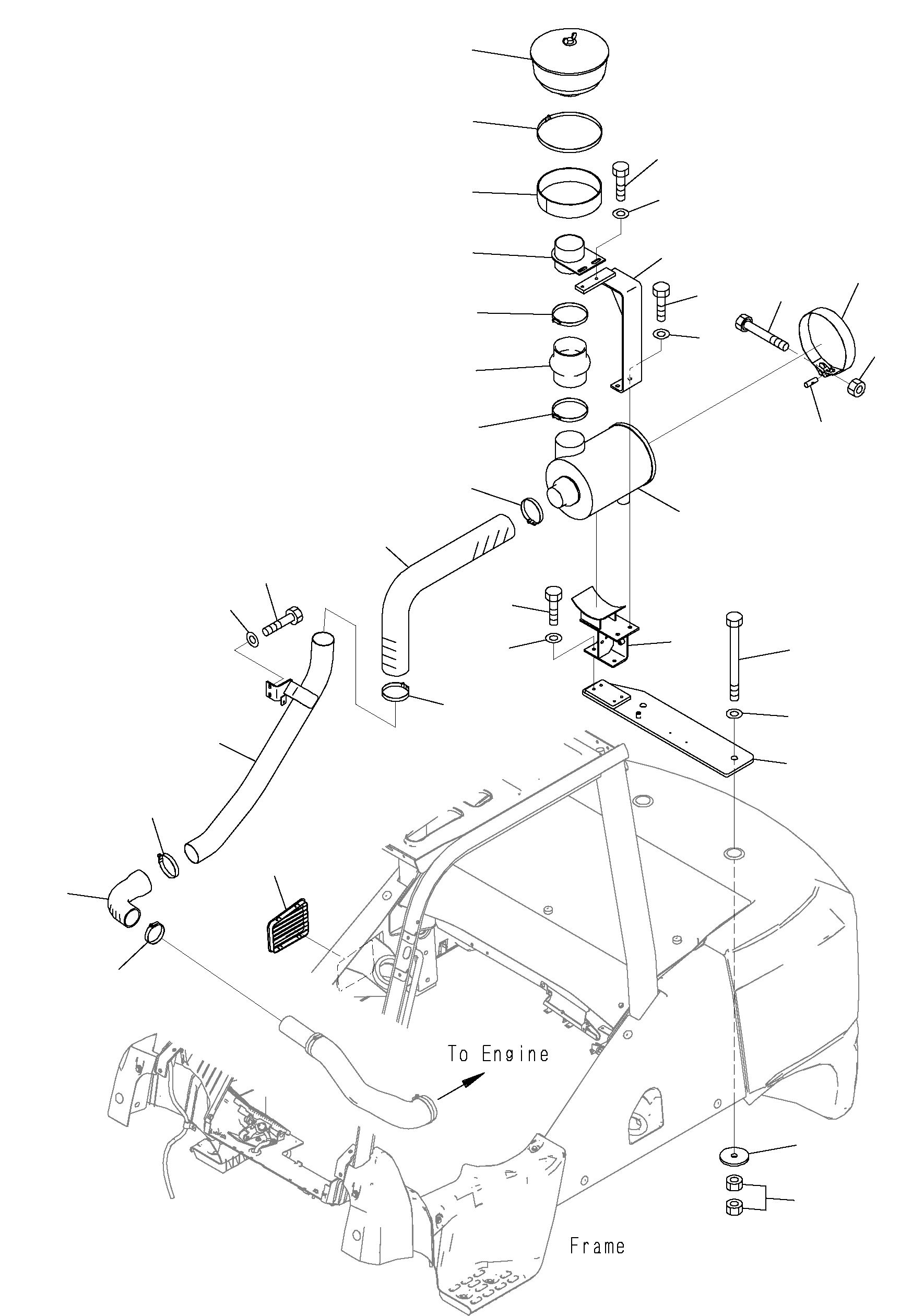 AIR CLEANER ASSY 3EC-02-61560 KOMATSU