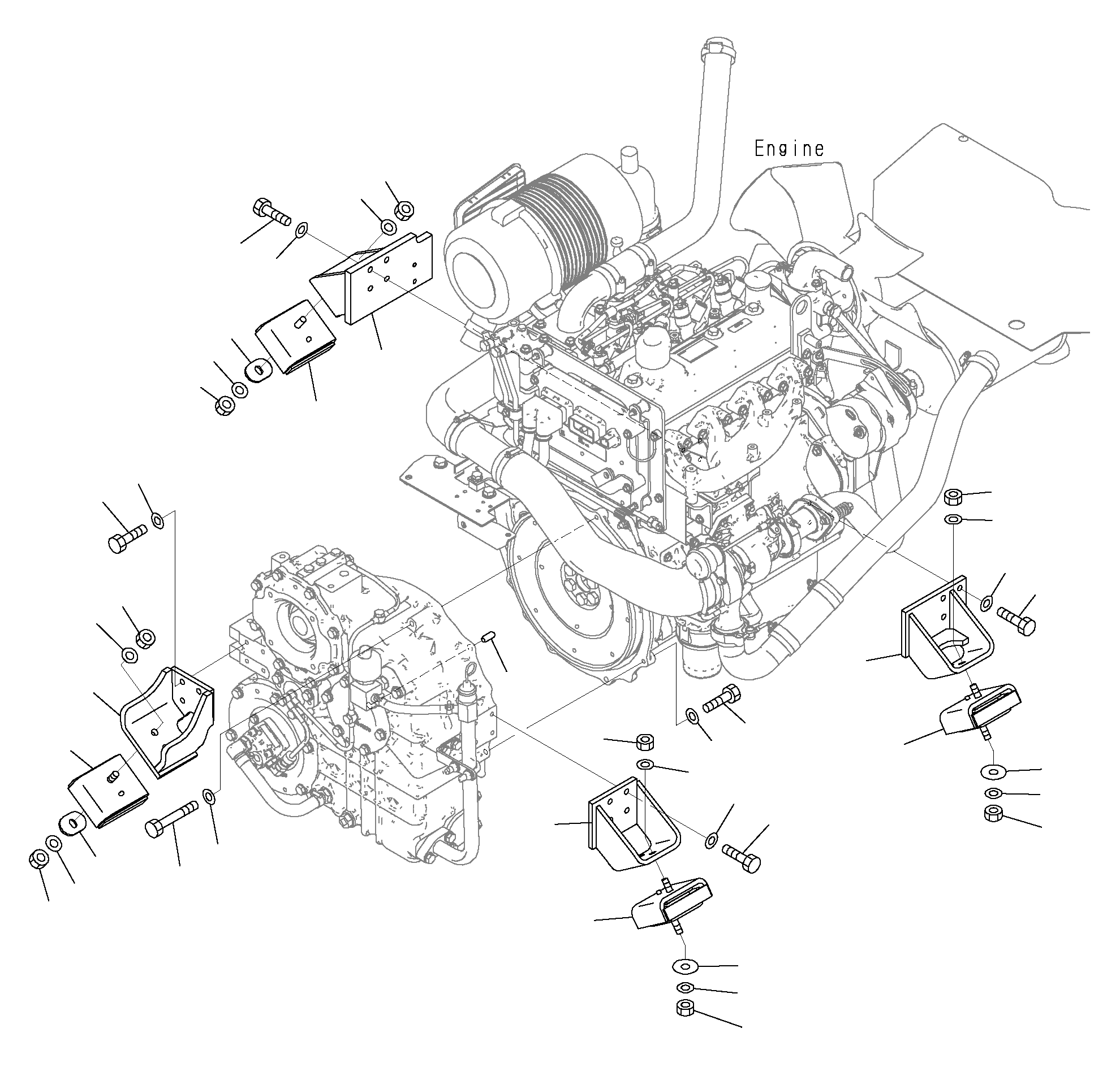 Кронштейн 3EC-02-62311 KOMATSU