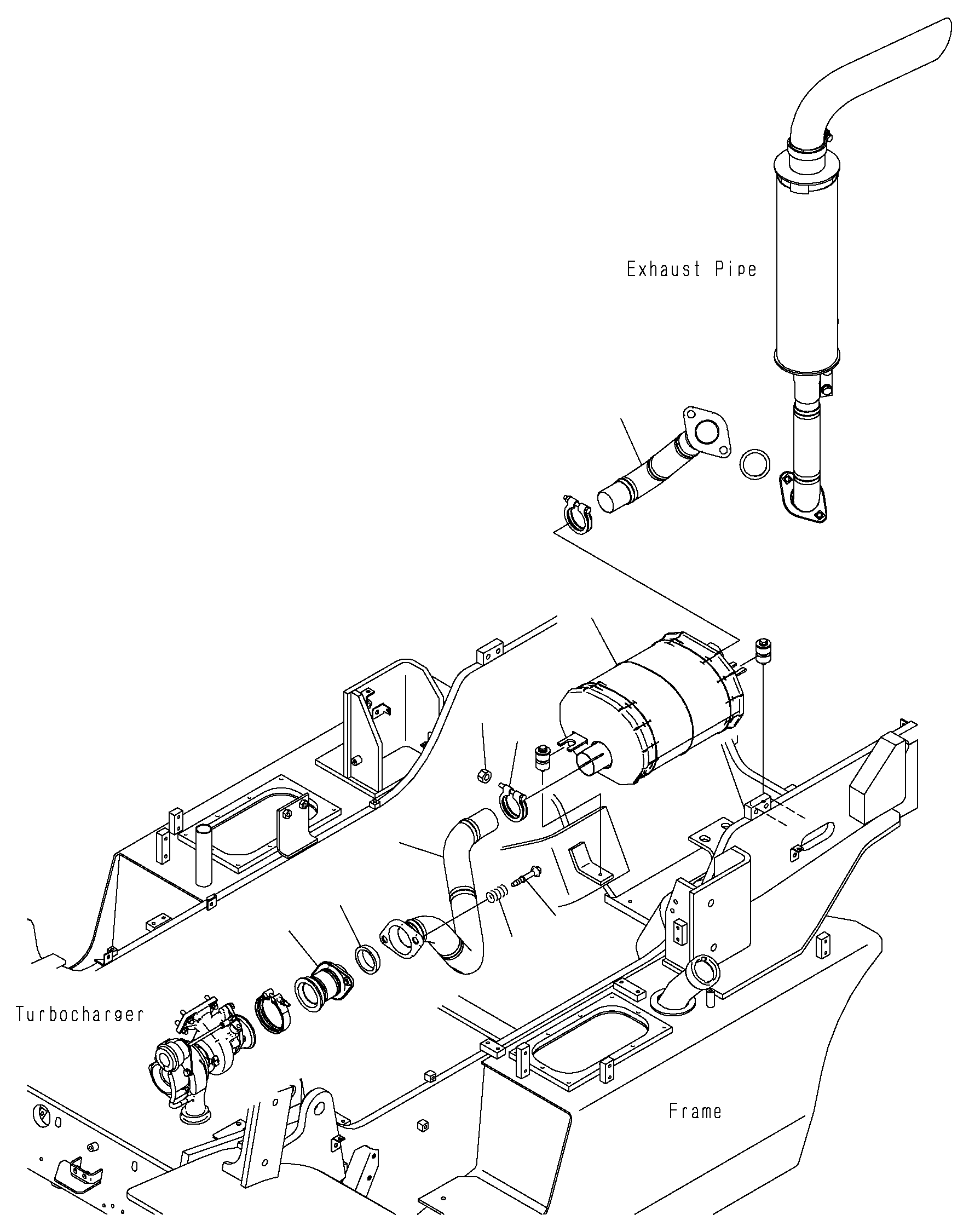 Труба 3EC-03-64560 KOMATSU
