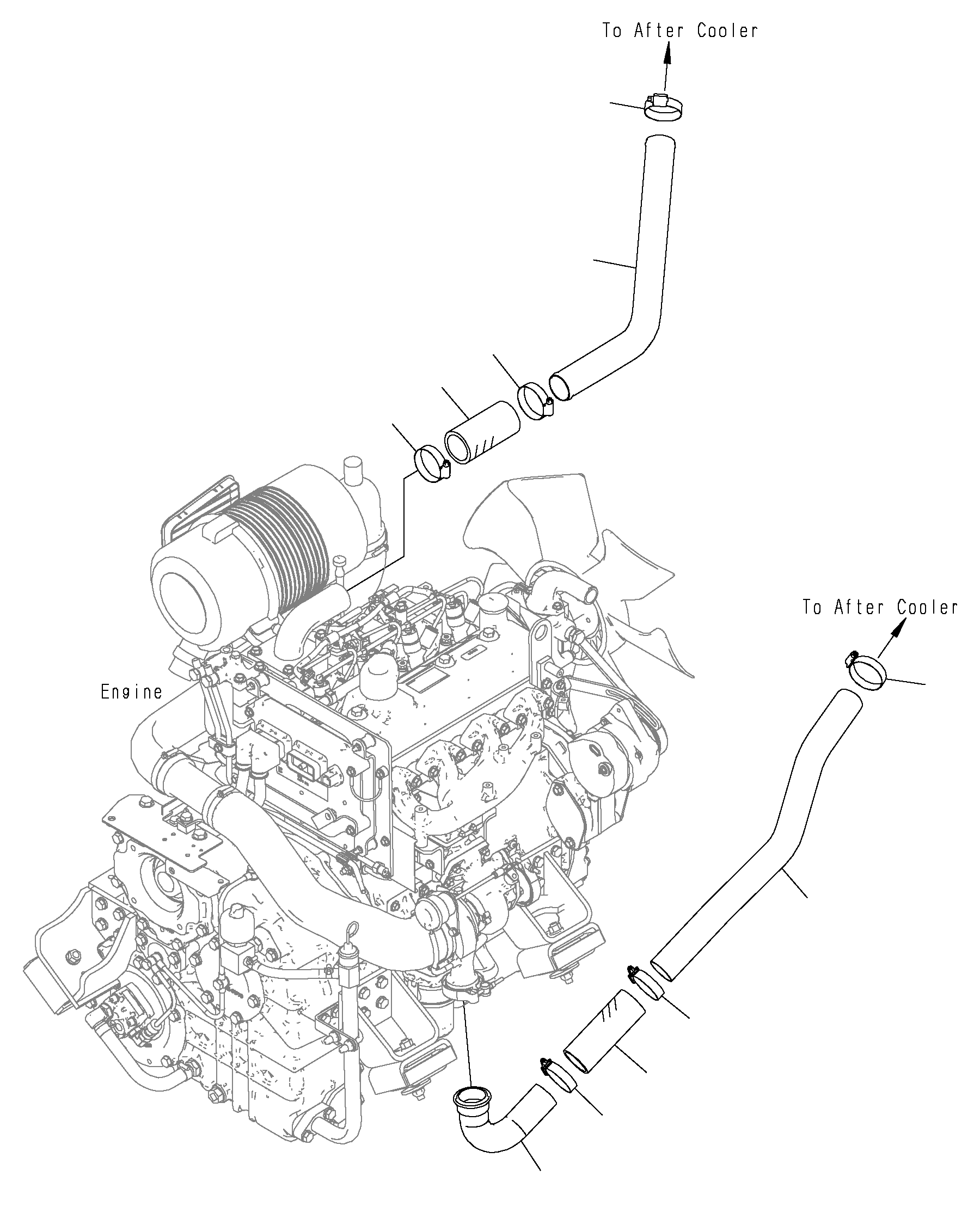 Труба 3EC-02-52870 KOMATSU