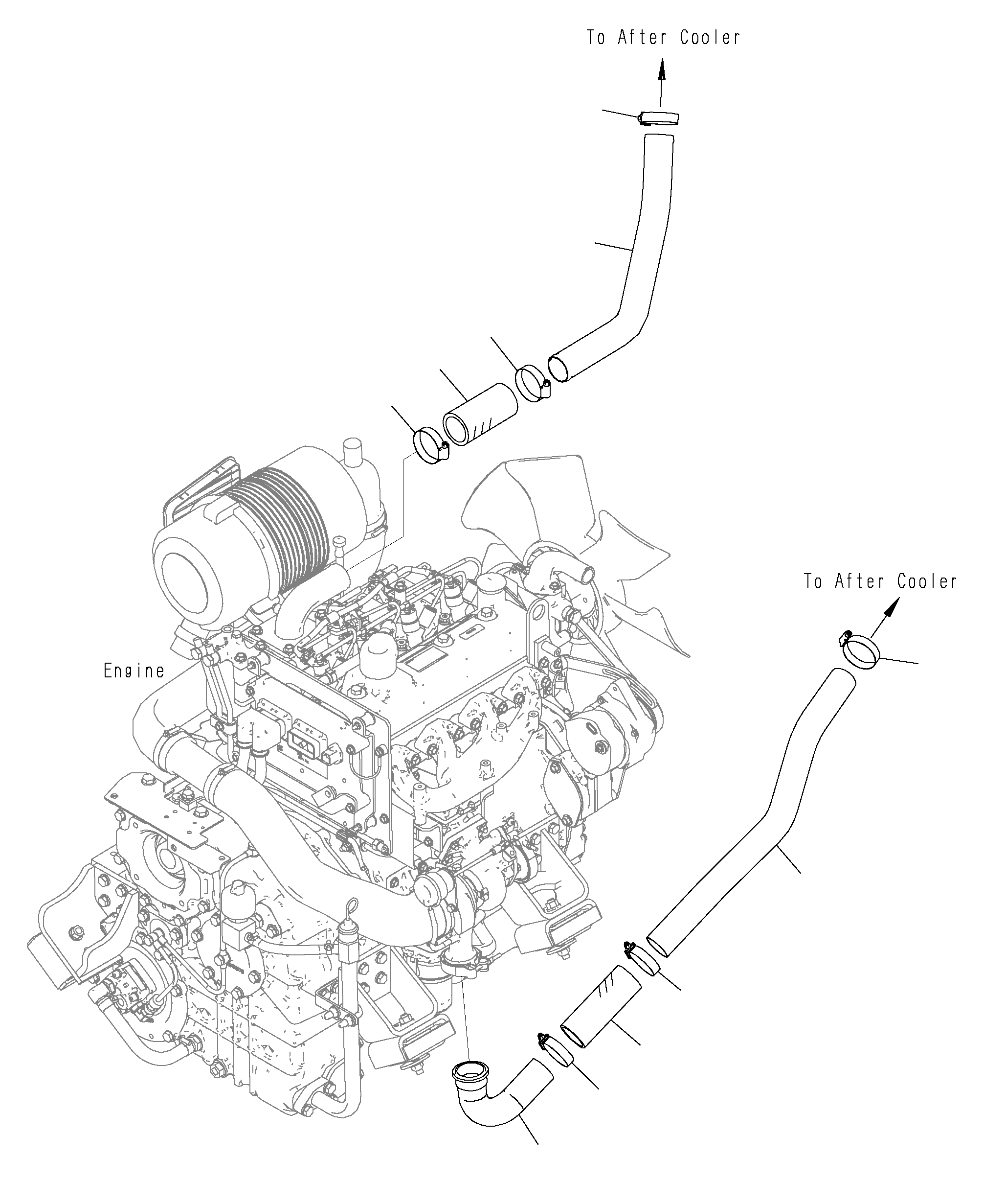 Труба 3EC-02-62940 KOMATSU
