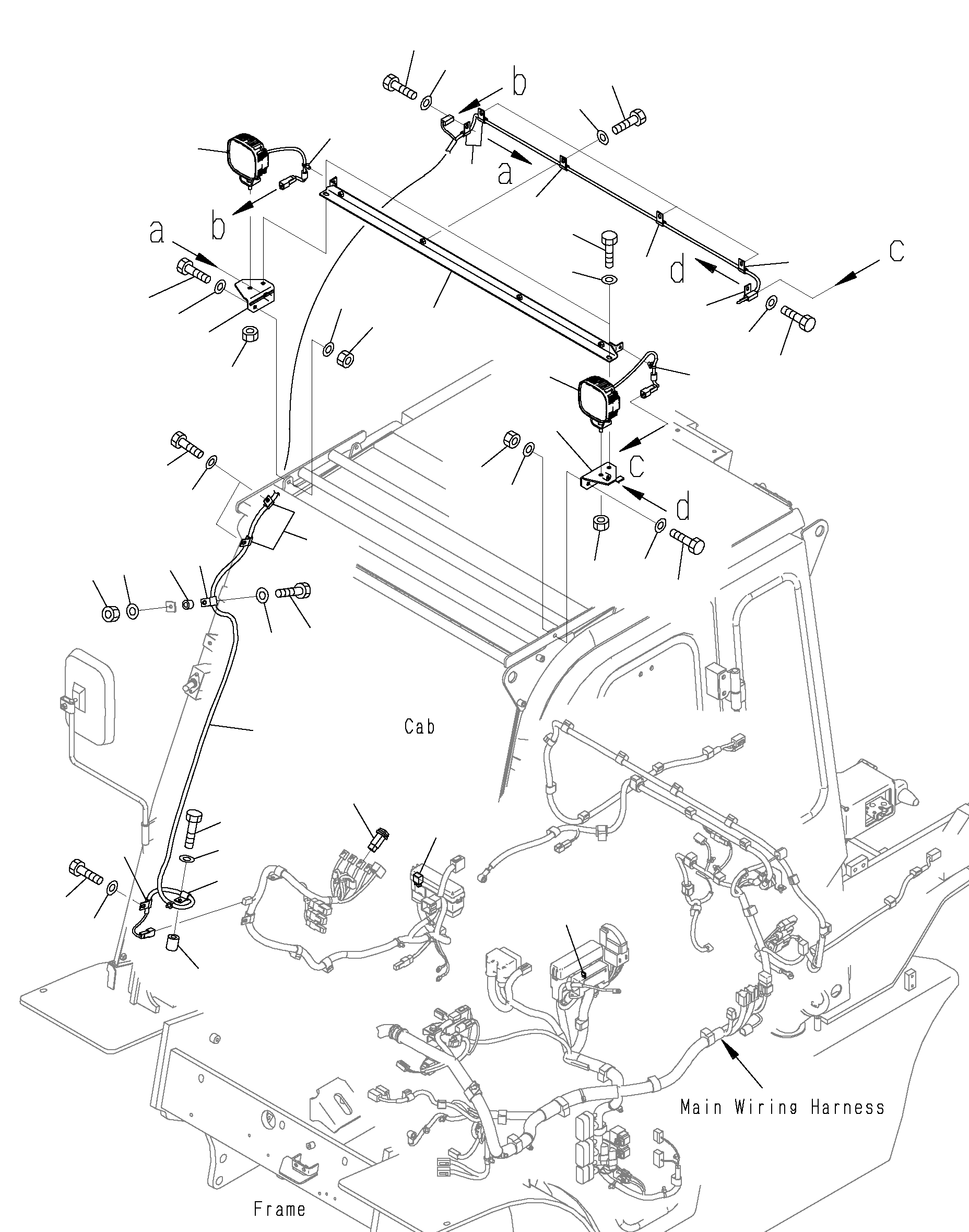 BRACKET, RH 3EC-56-62740 KOMATSU