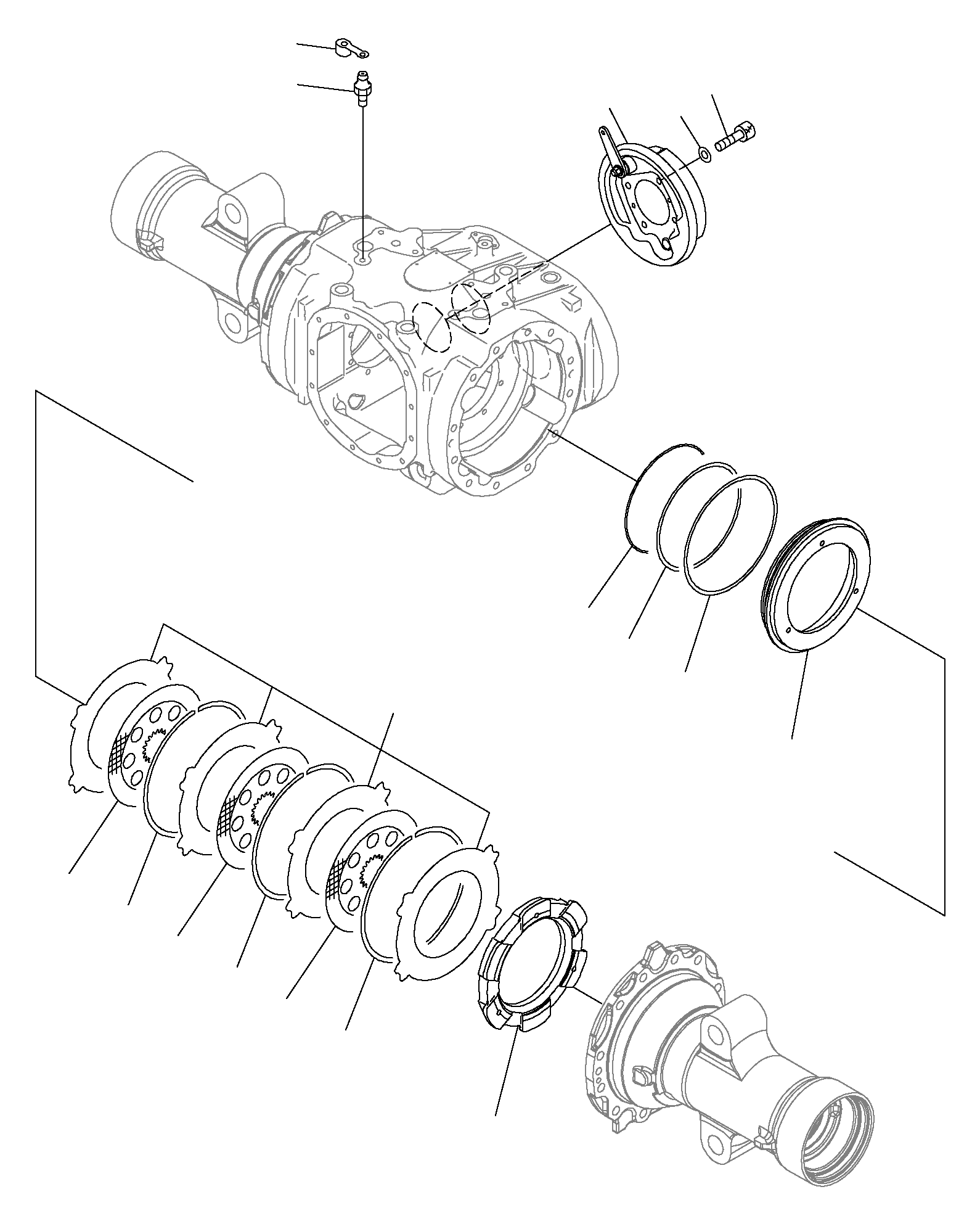 SEAL KIT, DIFFERENTIAL AND BRAKE 3EC-21-06100 KOMATSU