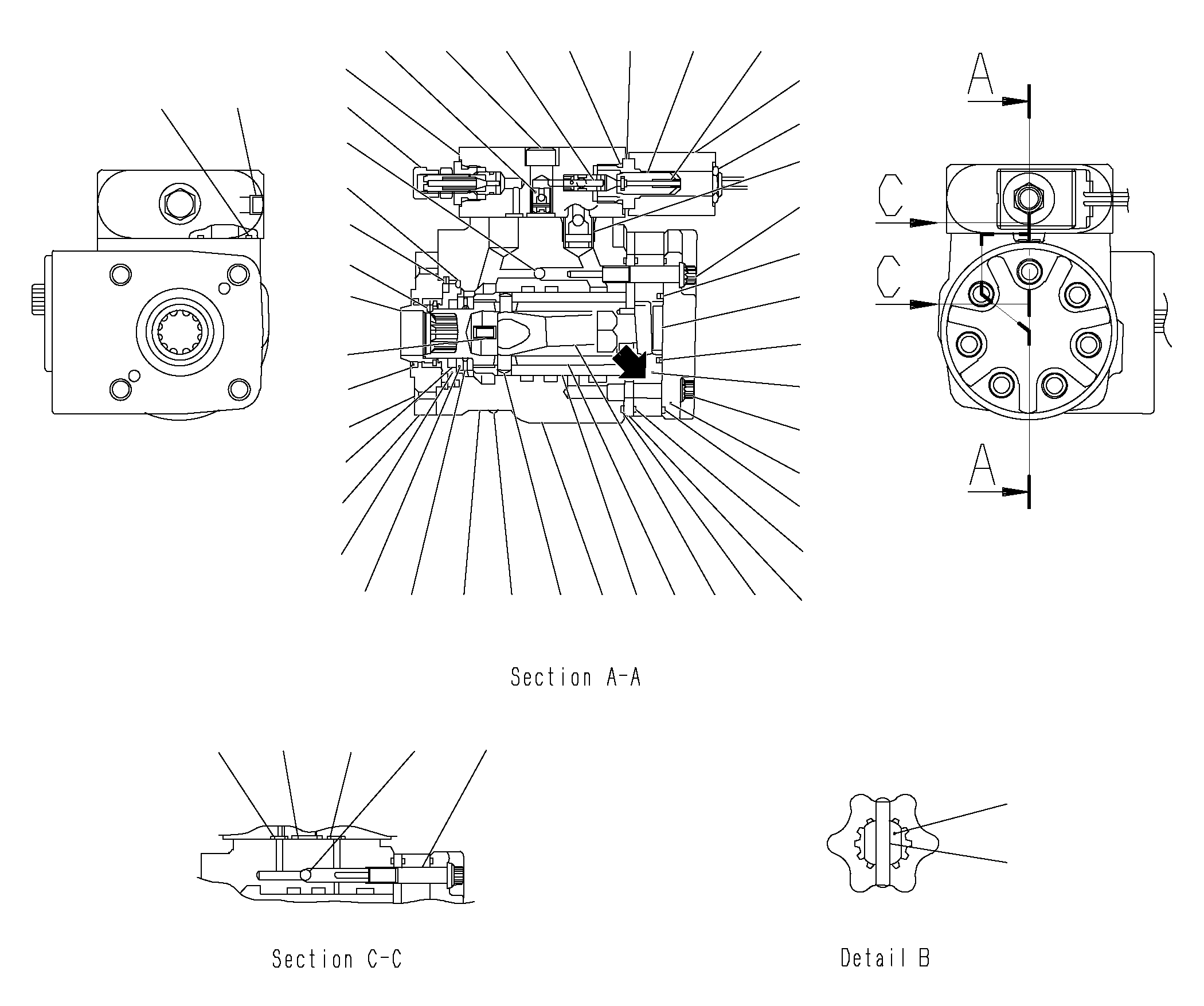 VALVE ASSY, STEERING 3EC-34-61120 KOMATSU
