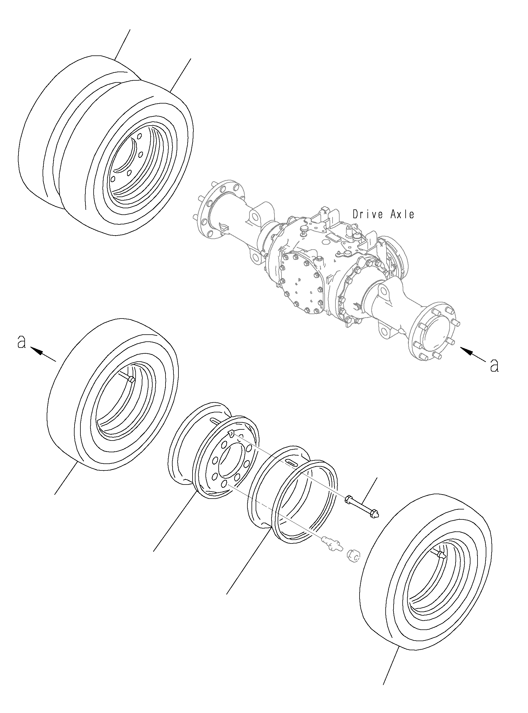 TIRE ASSY (BRIDGESTONE) 37C-1GR-3030 KOMATSU