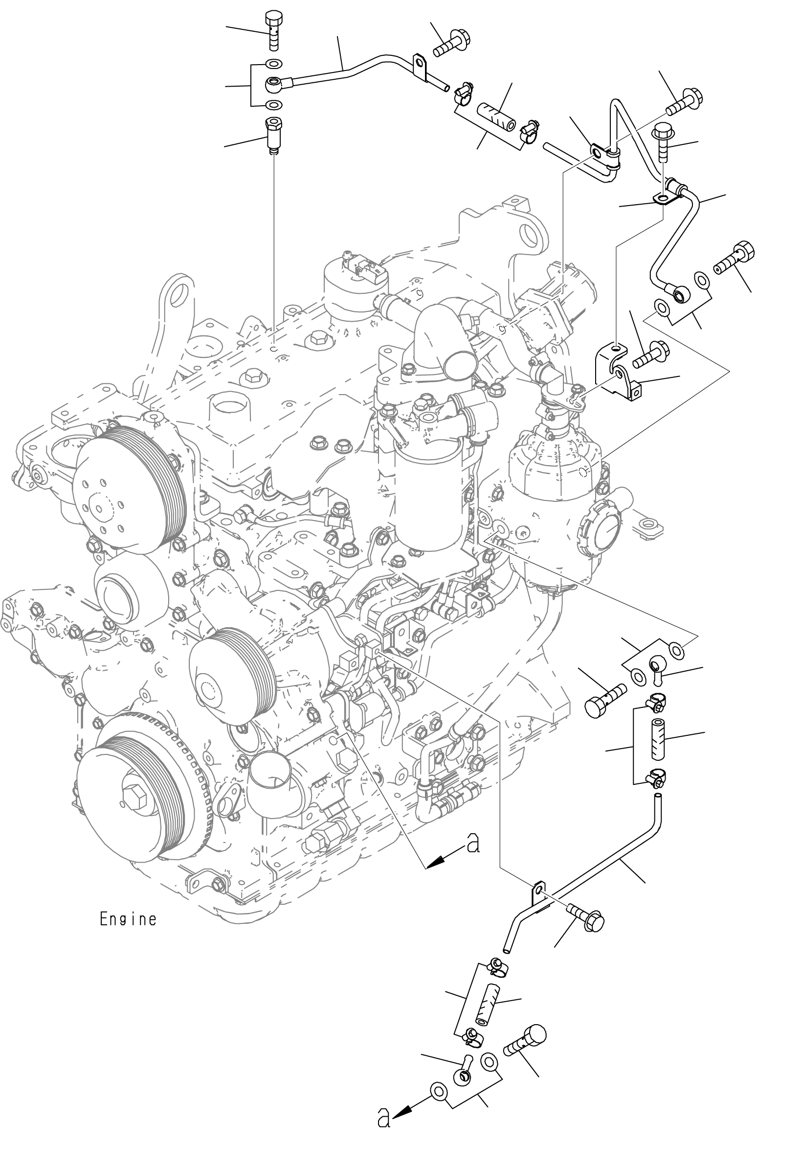 Трубка 6275-61-7640 KOMATSU