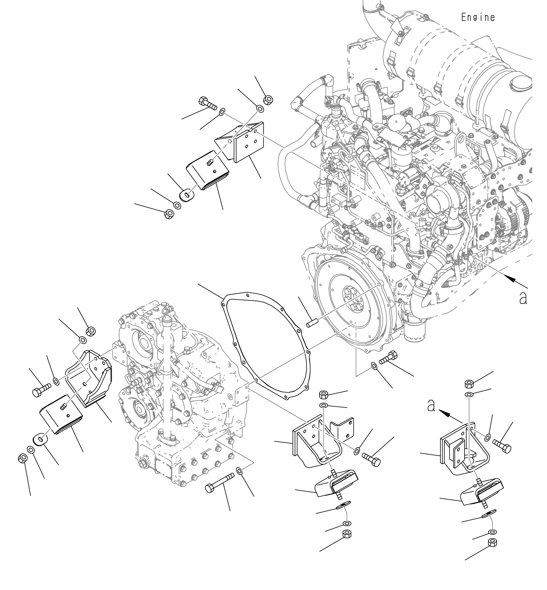 Кронштейн 3EC-02-72120 KOMATSU