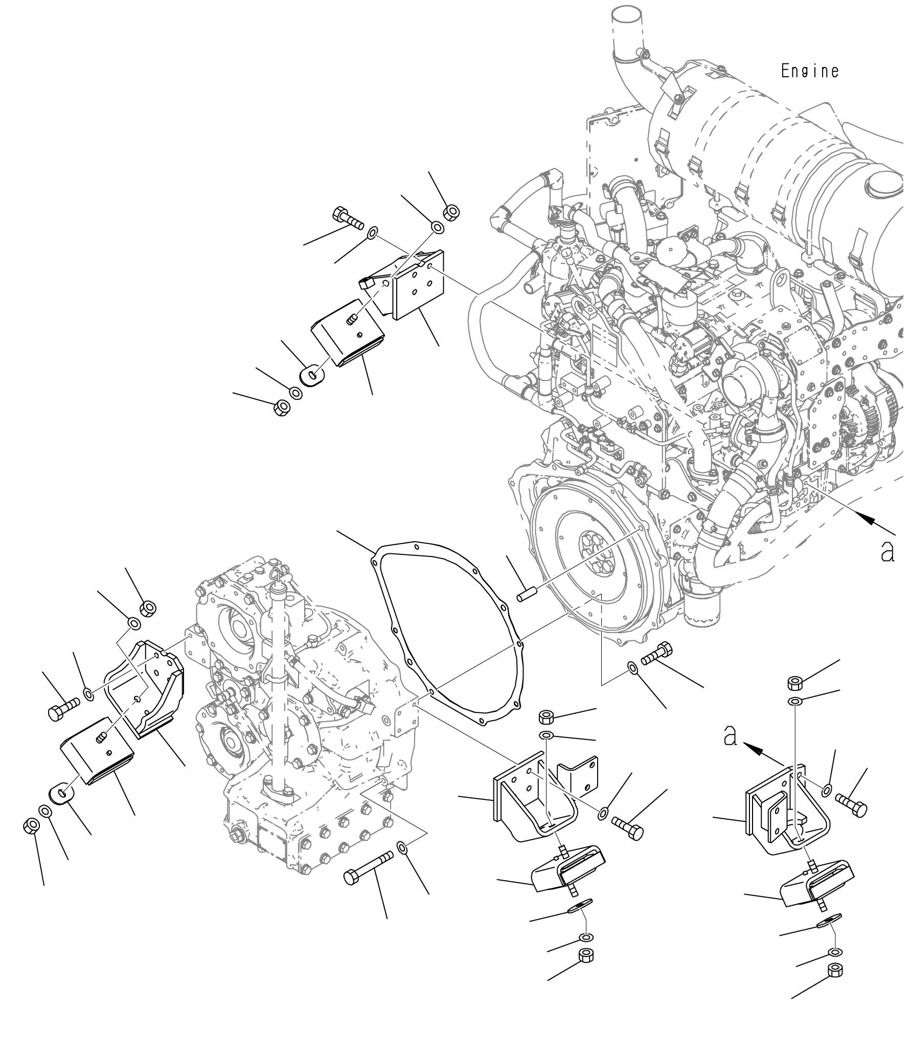 Кронштейн 3EC-02-72410 KOMATSU