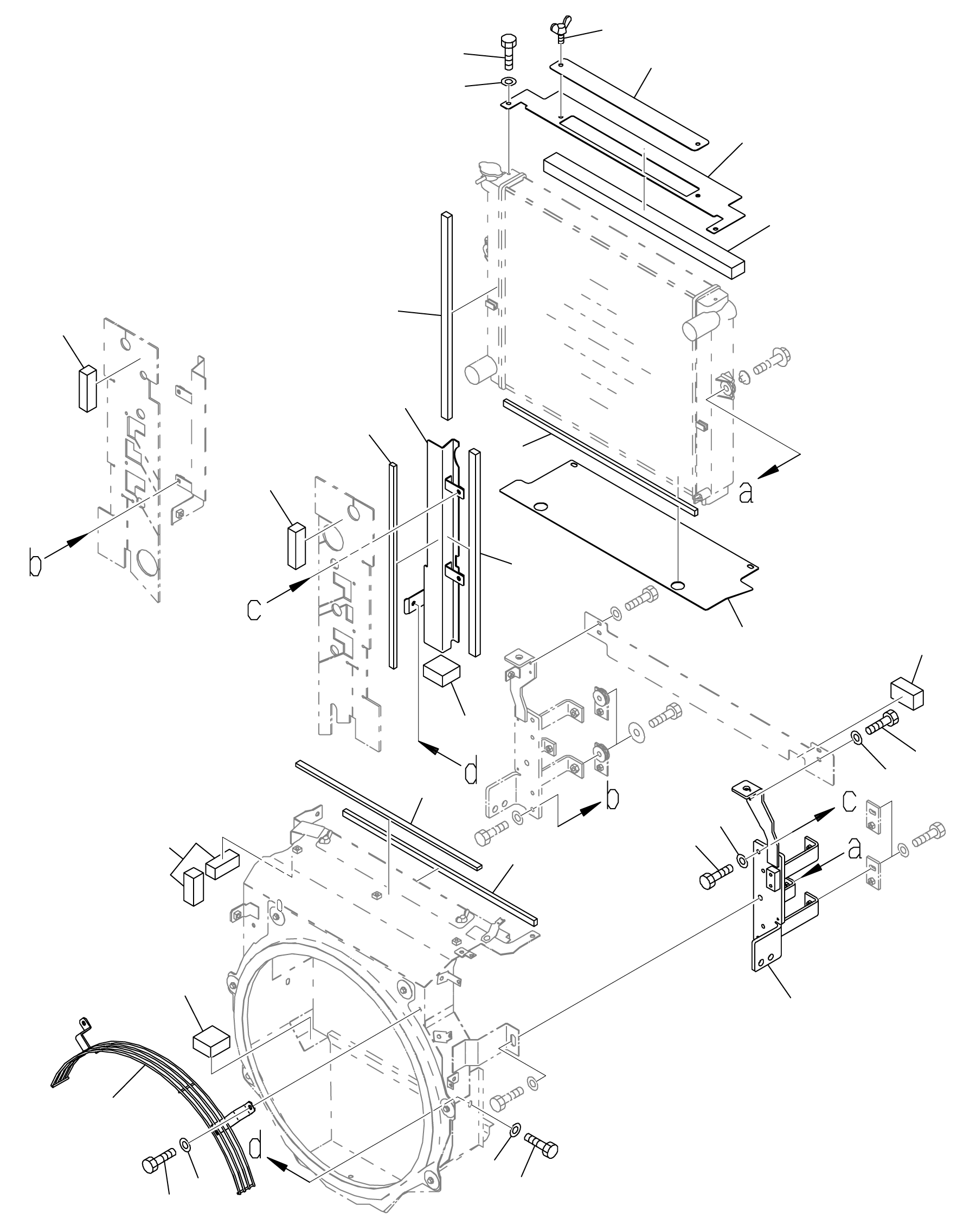Кронштейн 3EC-04-71580 KOMATSU