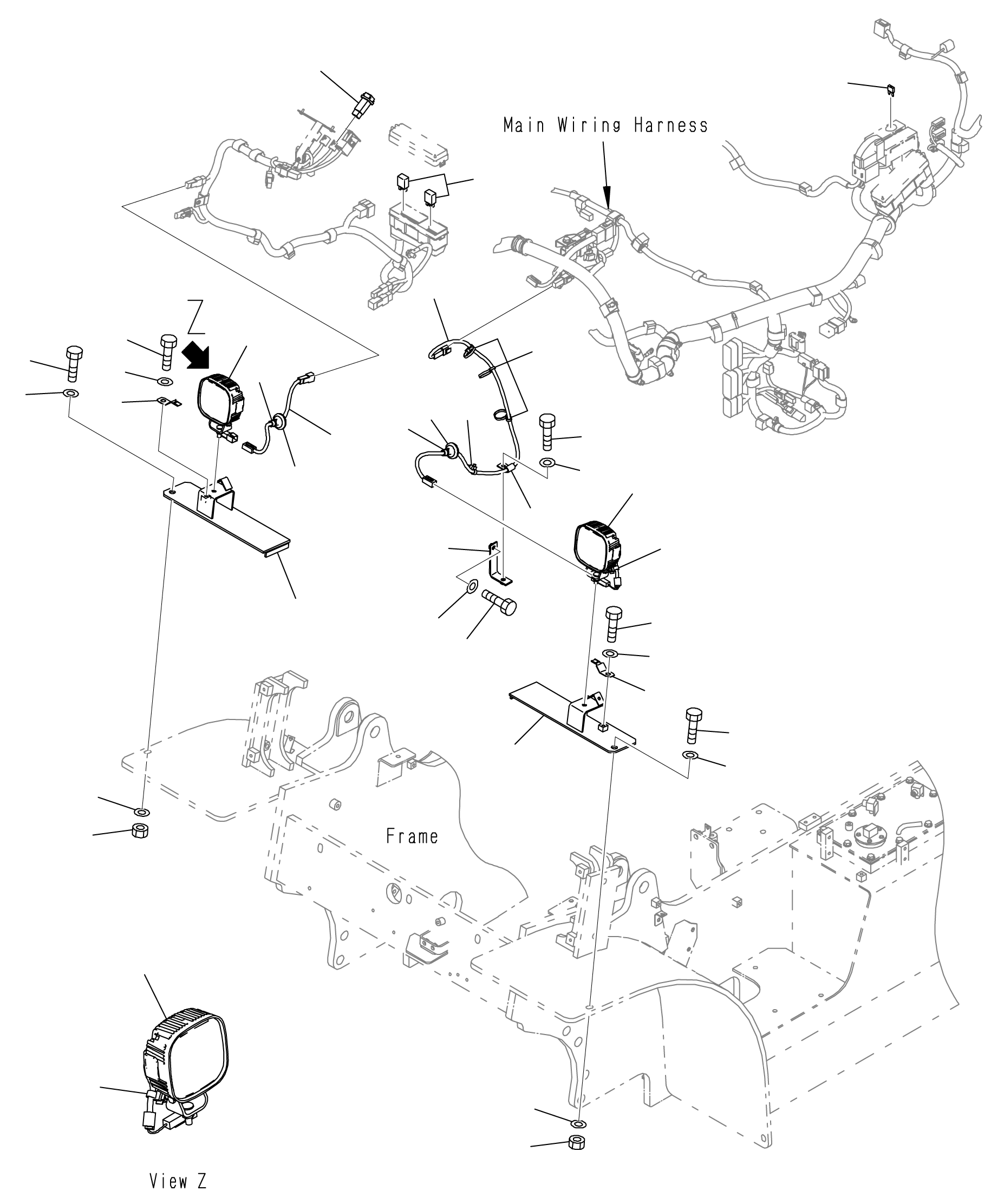 Жгут проводов 3EC-56-72260 KOMATSU