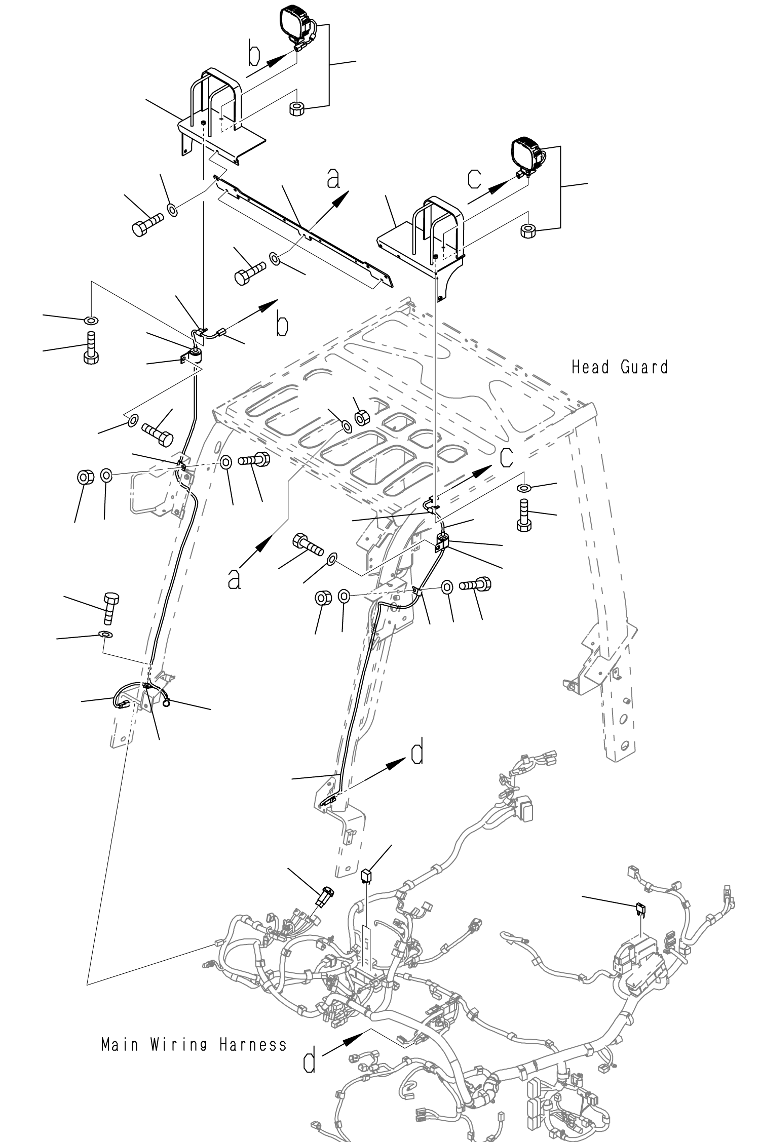 BRACKET, RH 3EC-56-72640 KOMATSU