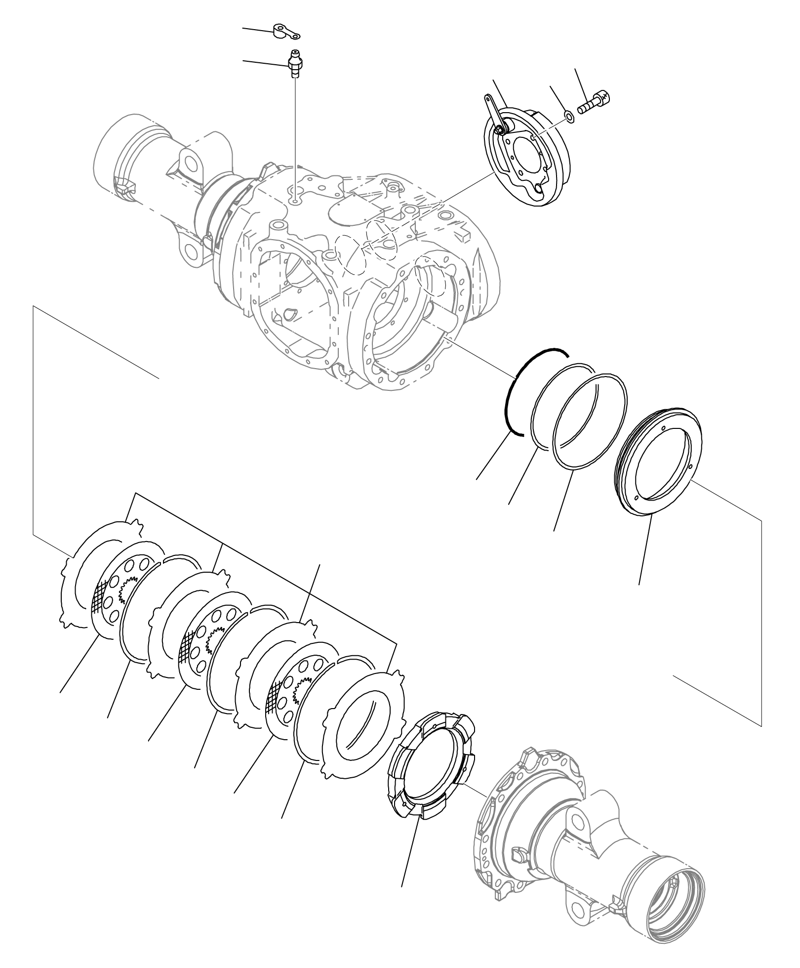 DRIVE AXLE ASSY (FH35, 40) 3EC-21-60200 KOMATSU