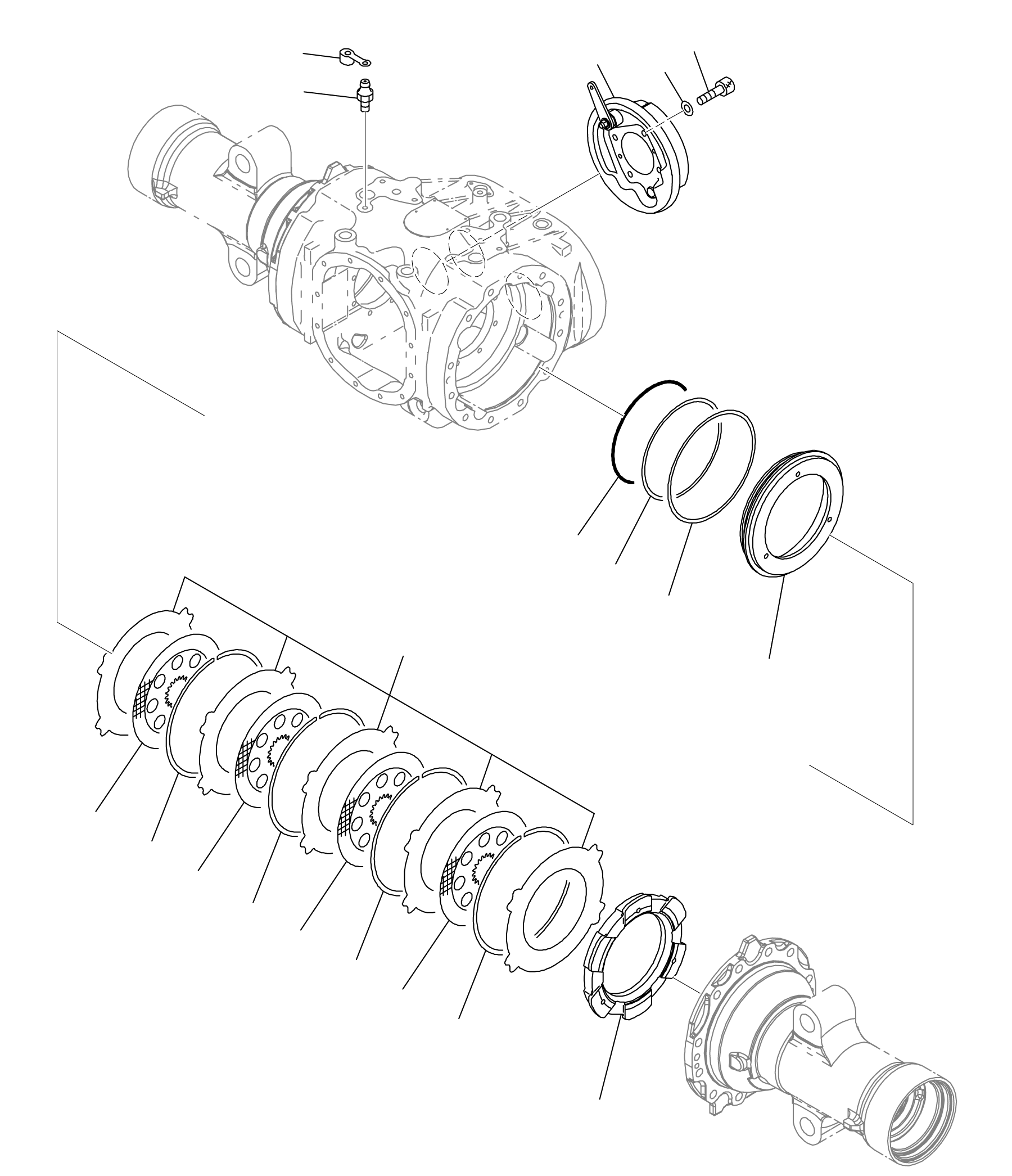 DRIVE AXLE ASSY (FH45, 50) 3EC-21-60300 KOMATSU