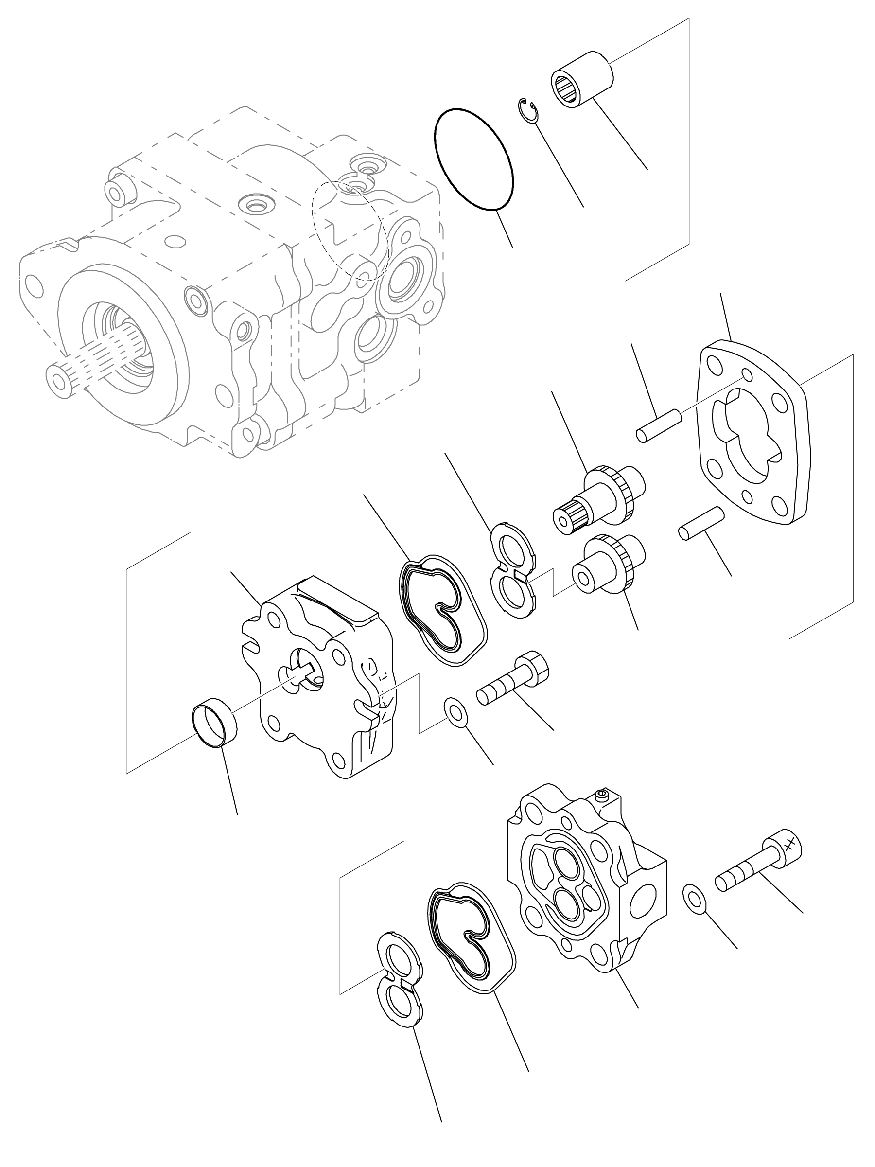 GEAR PUMP ASSY 705-41-02990 KOMATSU