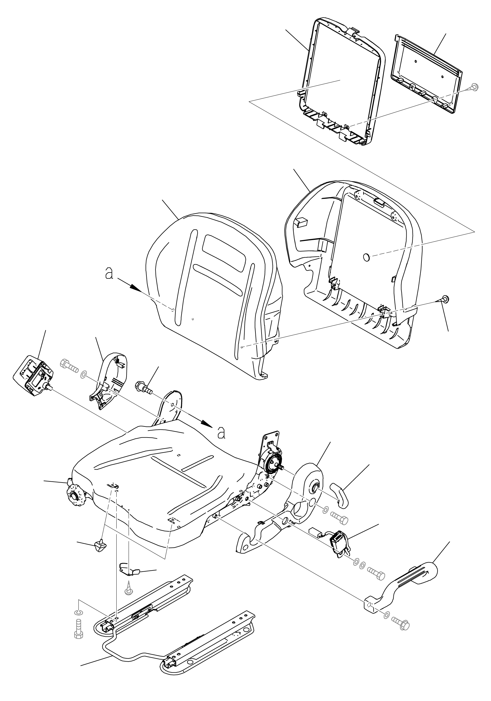 SEAT ASSY 3BB-50-65110 KOMATSU
