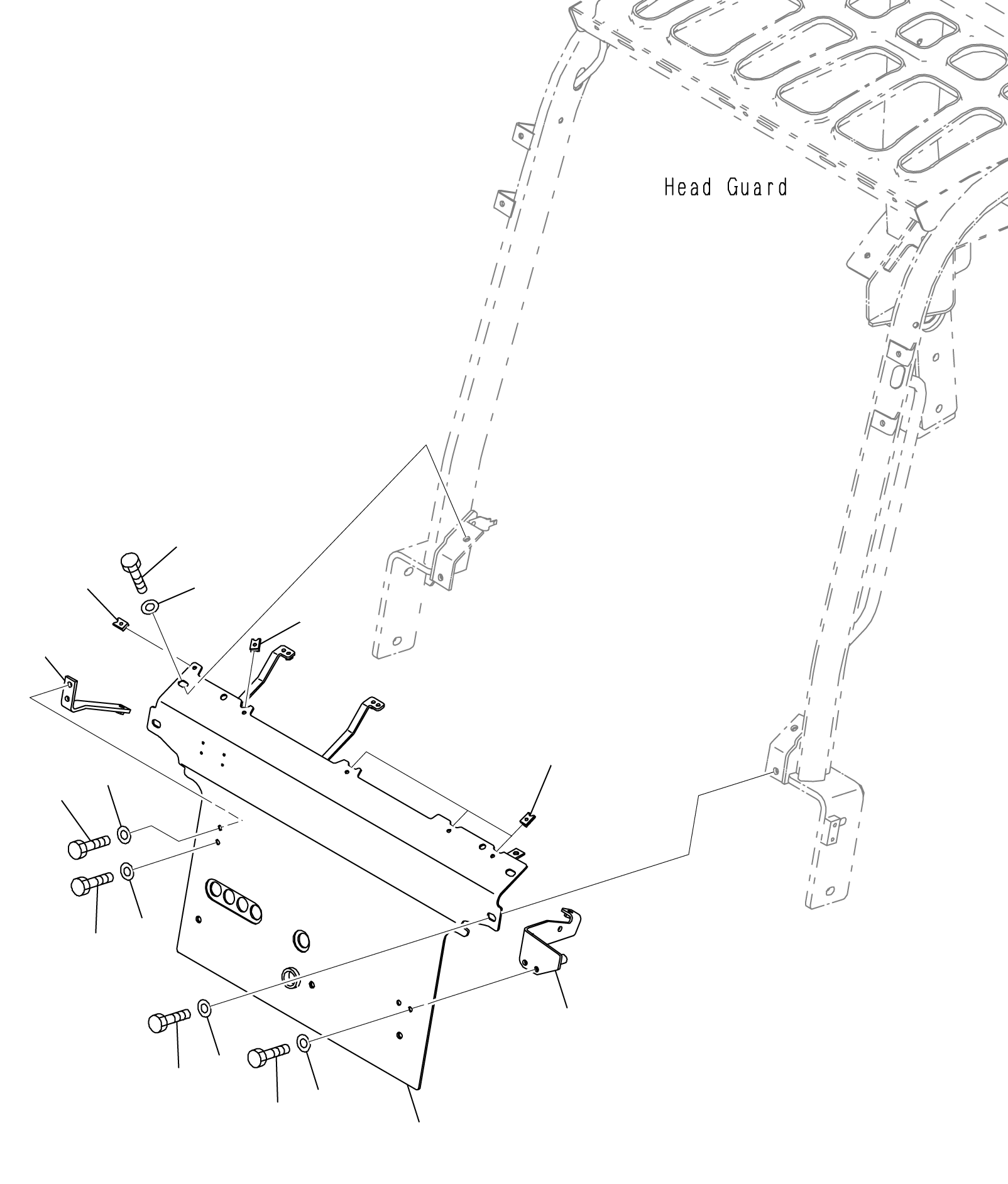 DASHBOARD (TFV MAST) 3EC-50-71540 KOMATSU