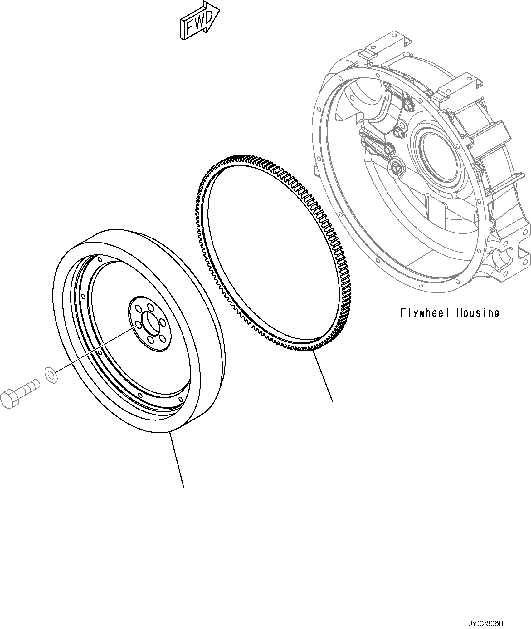 FLYWHEEL ASSY 6275-31-4850 KOMATSU