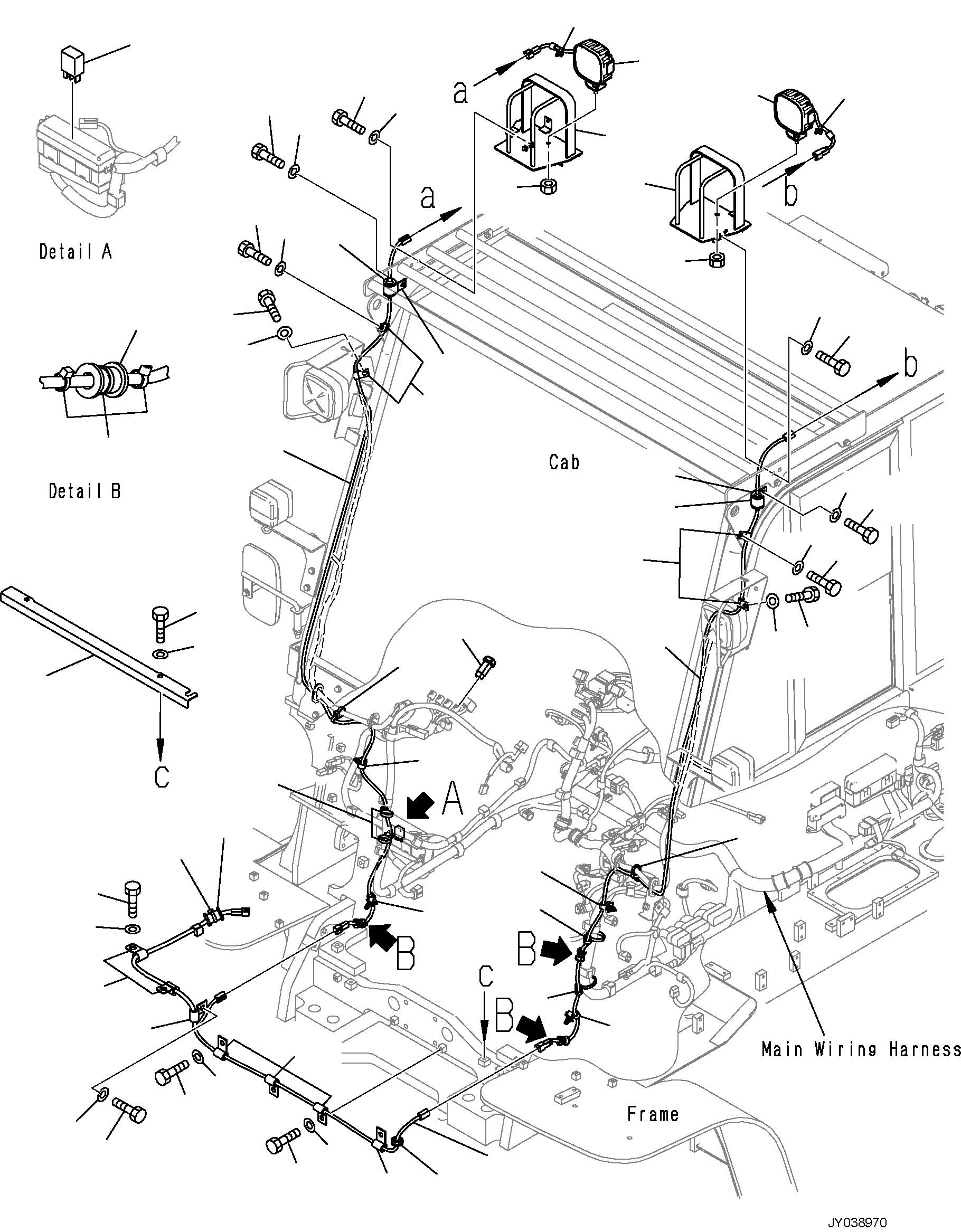 BRACKET, RH 3EC-56-72740 KOMATSU