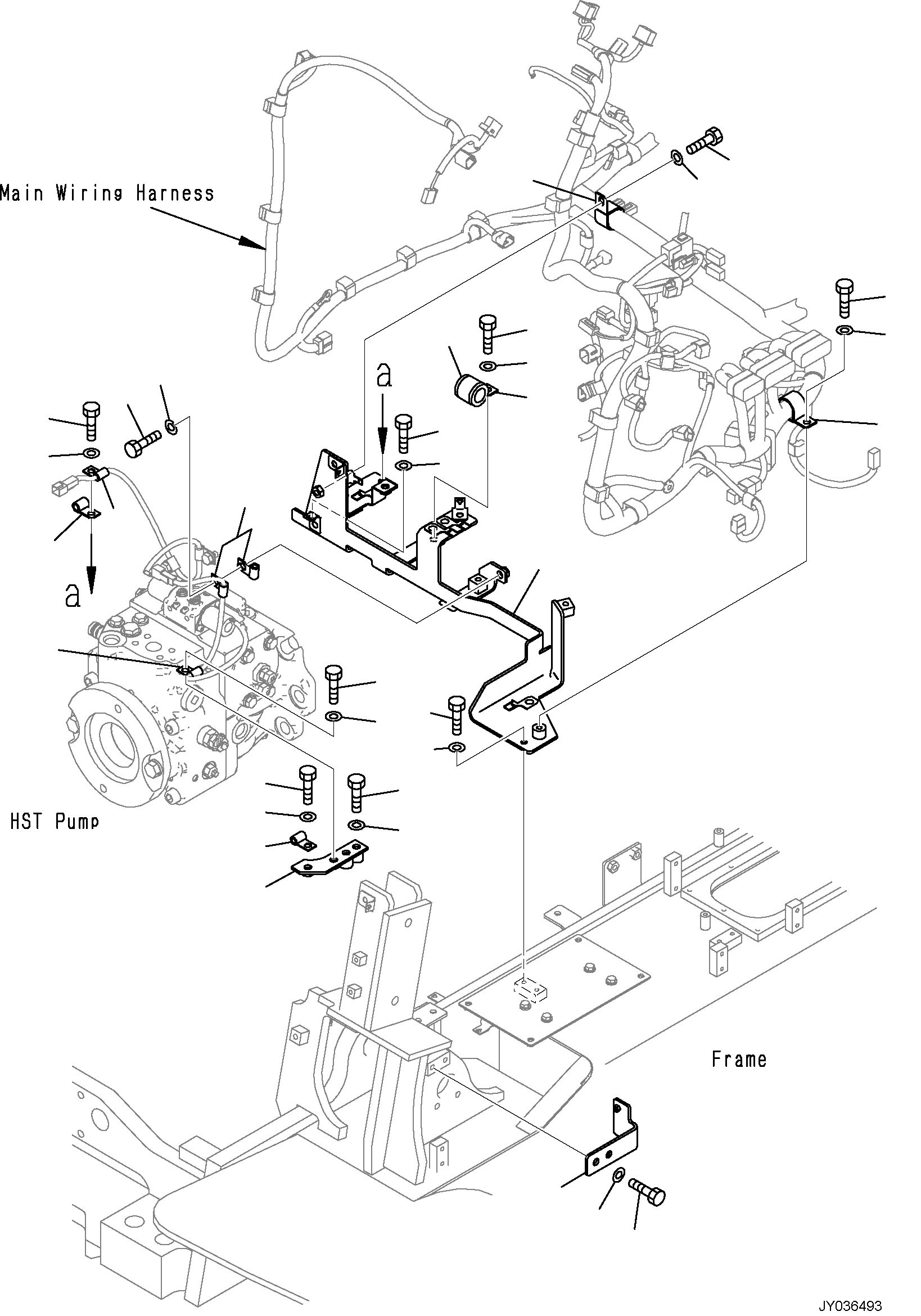 Кронштейн 3FD-55-41430 KOMATSU