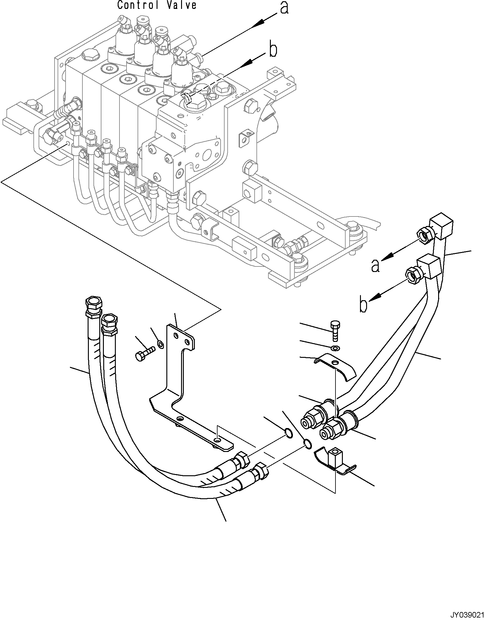 Кронштейн 3FD-61-55380 KOMATSU