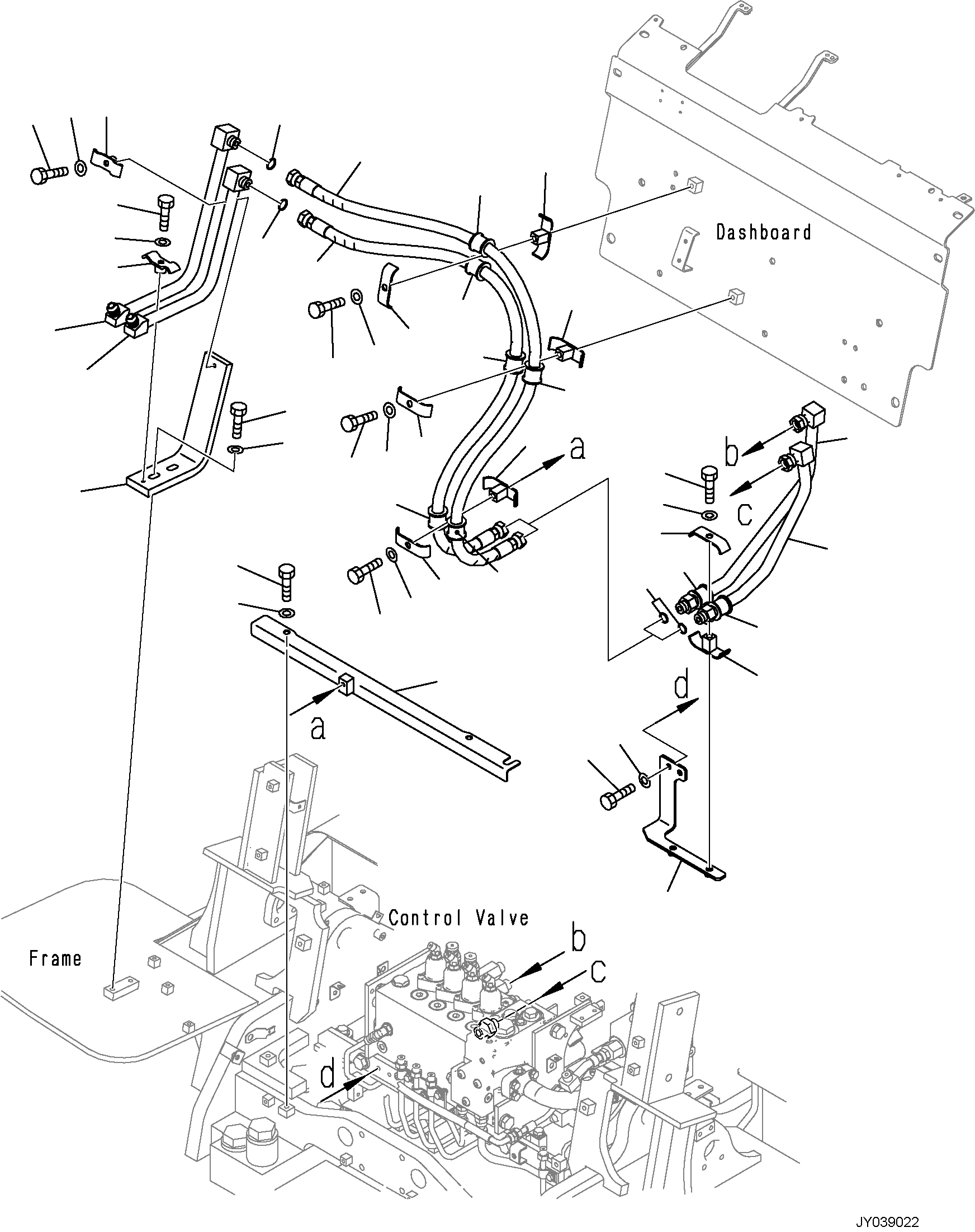 Шланг 3FD-68-53650 KOMATSU
