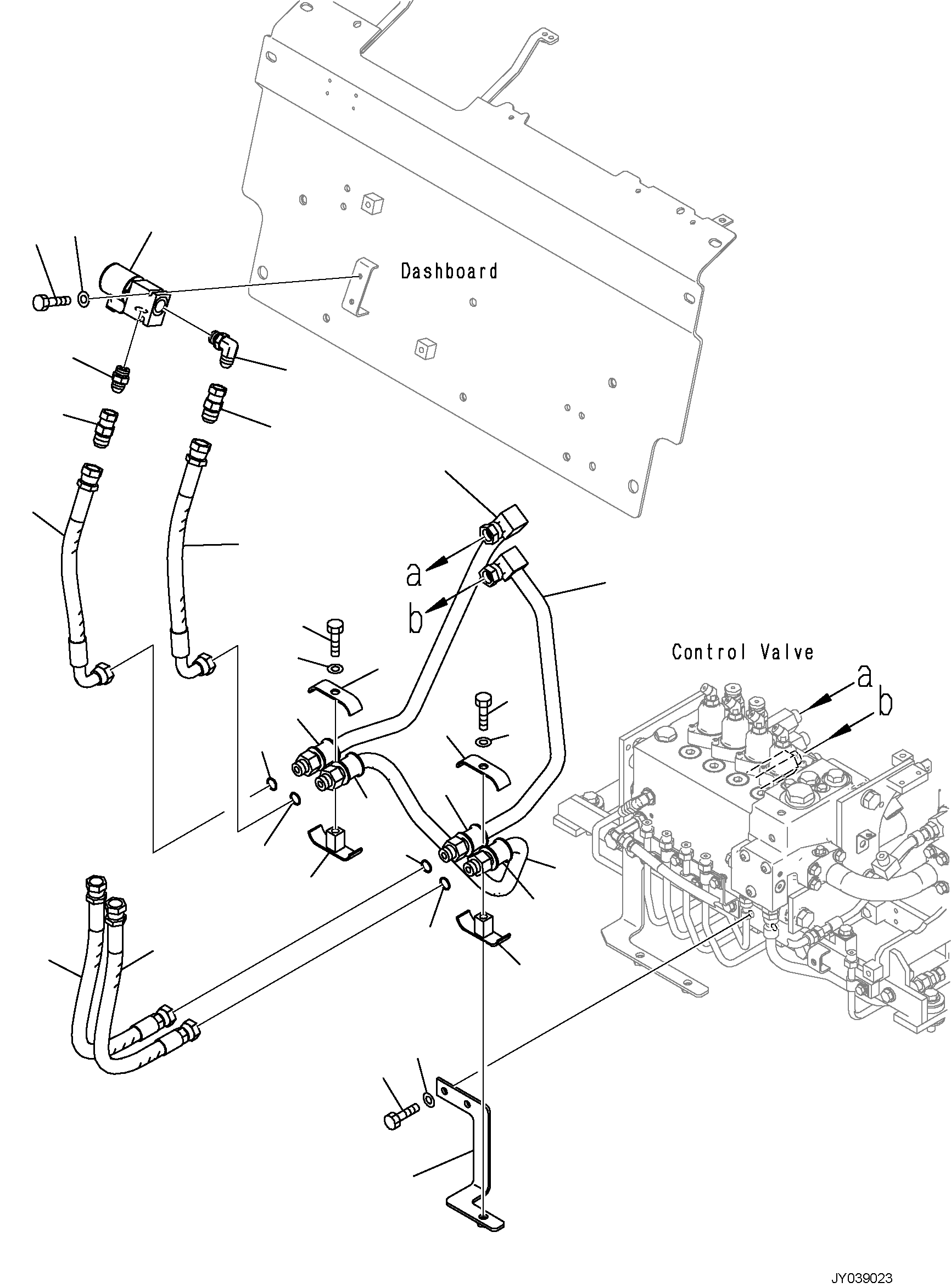 Шланг 3FD-68-56150 KOMATSU