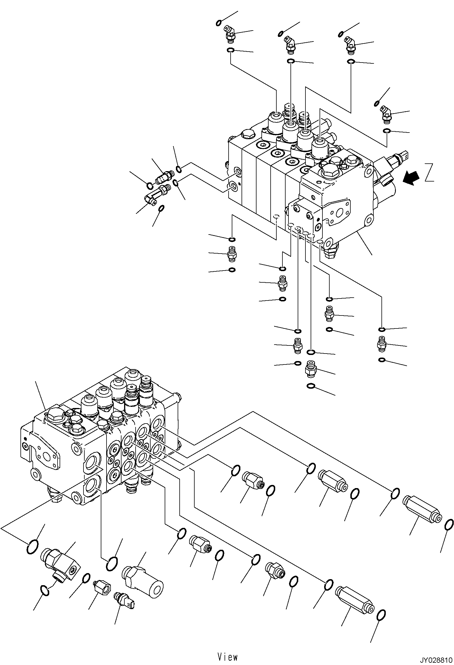 Соединительный штуцер 3FD-66-43440 KOMATSU