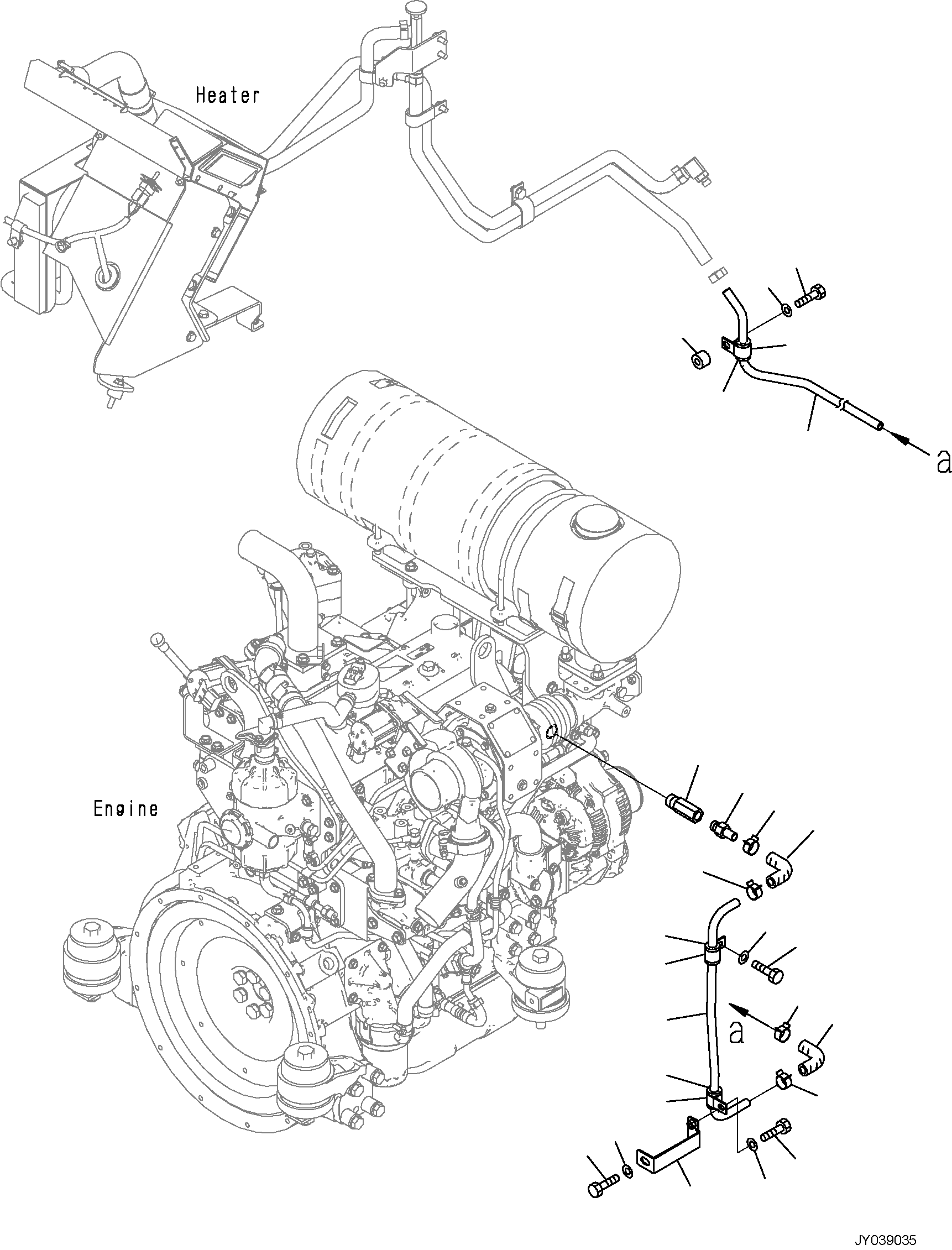 Шланг 3FD-94-55540 KOMATSU