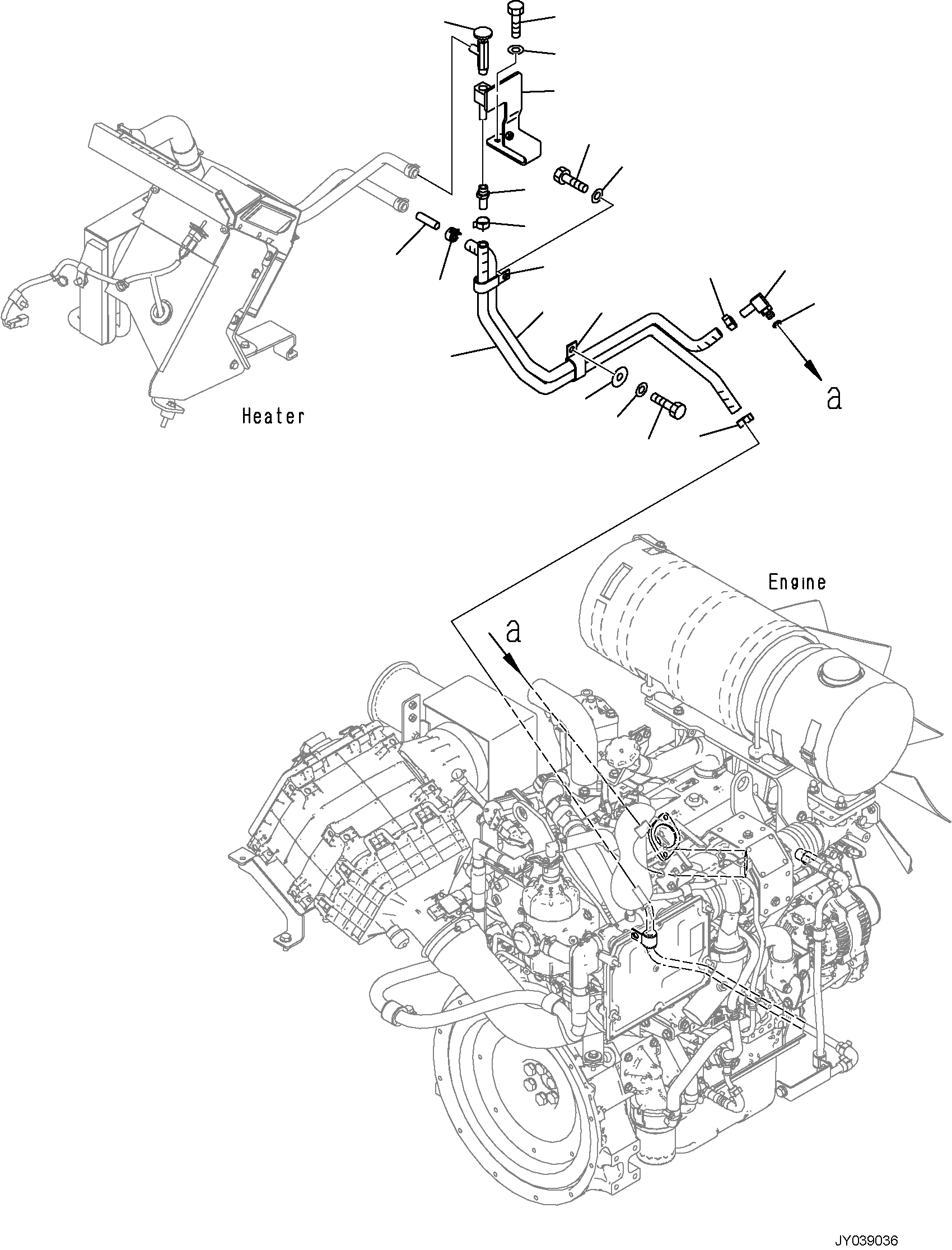 Шланг 3FD-94-55230 KOMATSU
