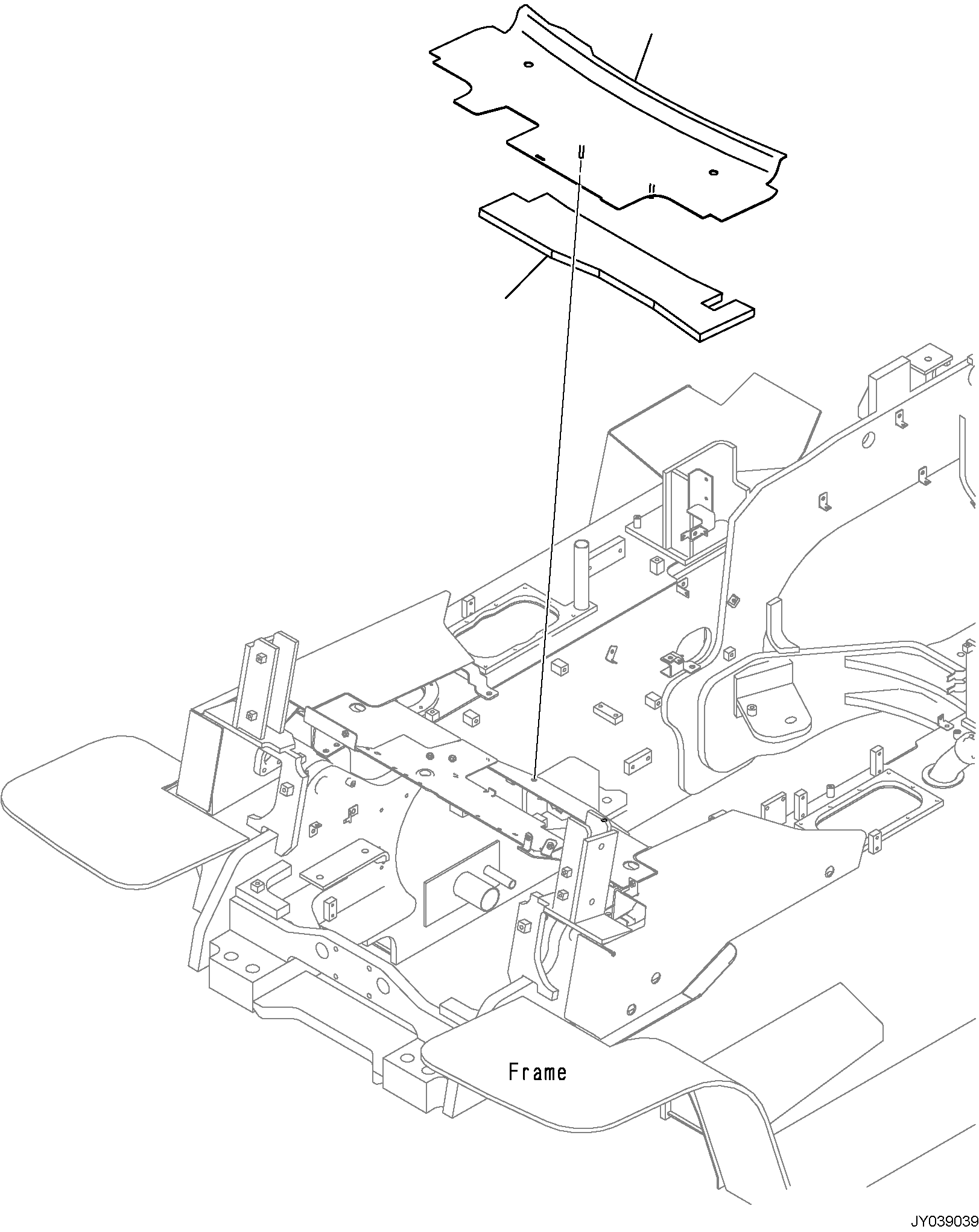 PLATE (FOR HEATER) 3FD-50-41730 KOMATSU