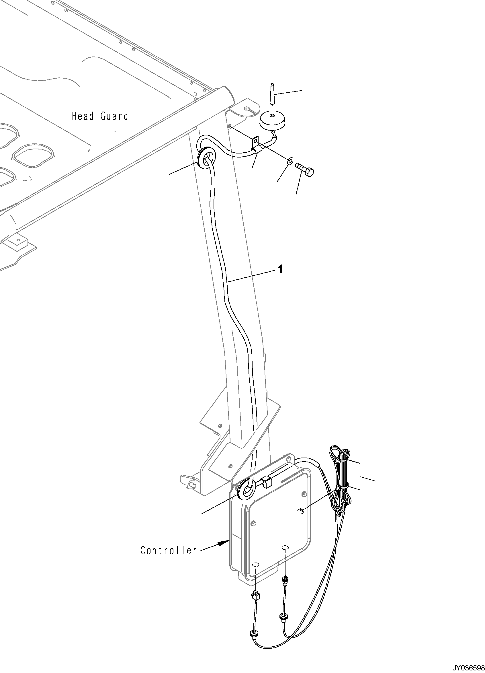 ANTENNA ASSY 3FD-57-41350 KOMATSU