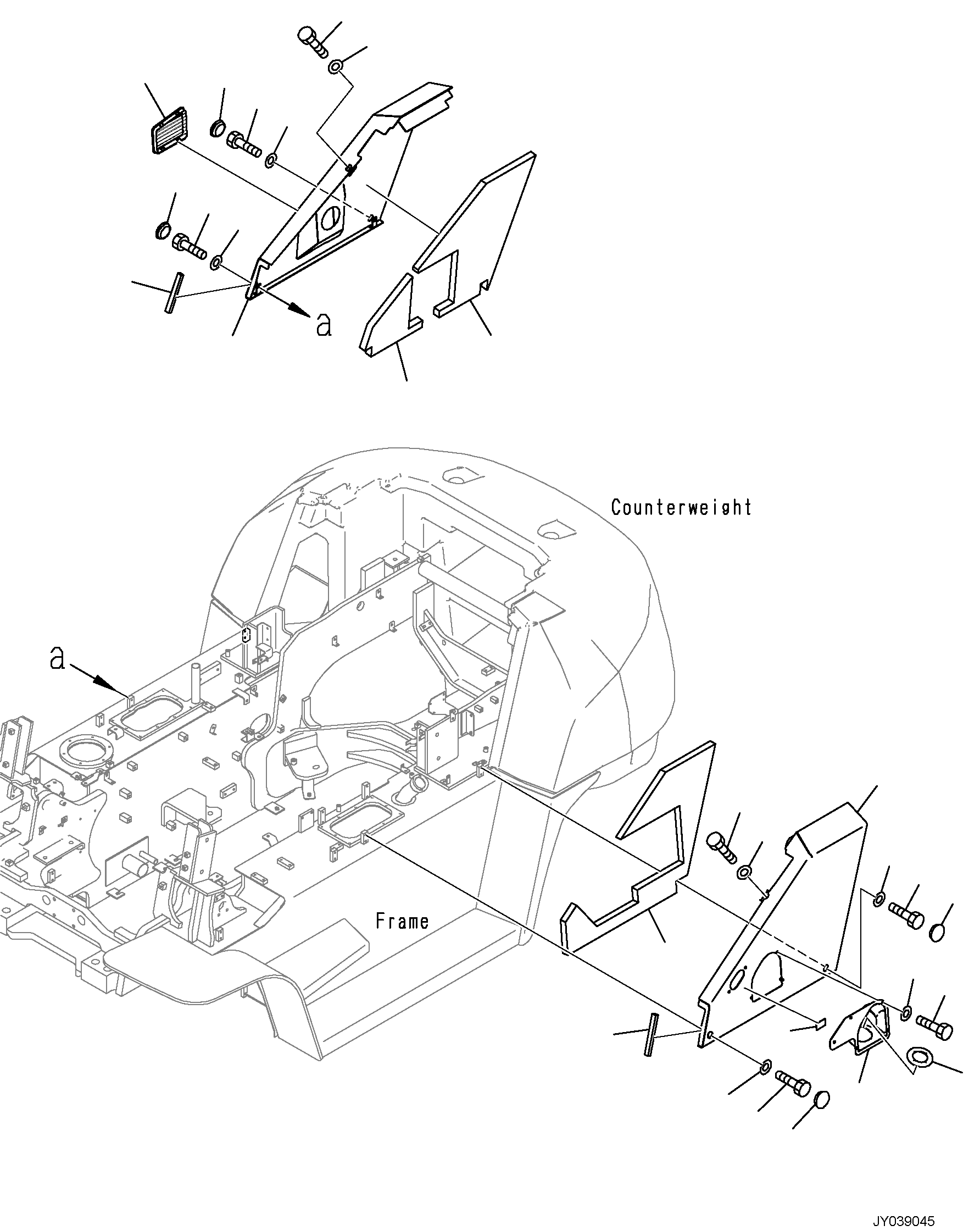 COVER, LH 3FD-41-54720 KOMATSU