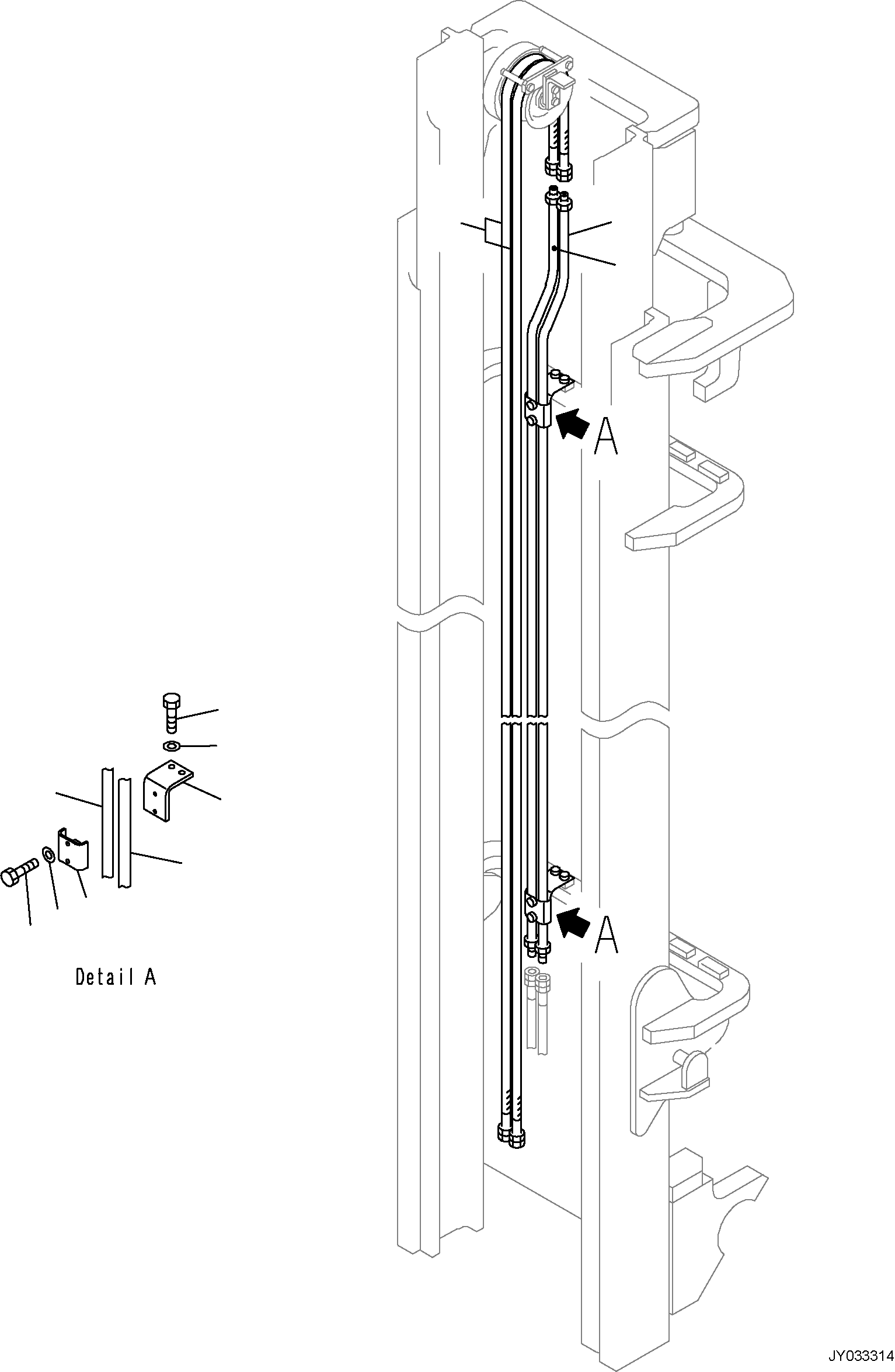 TUBE (4.0M) 37D-UBA-8050 KOMATSU