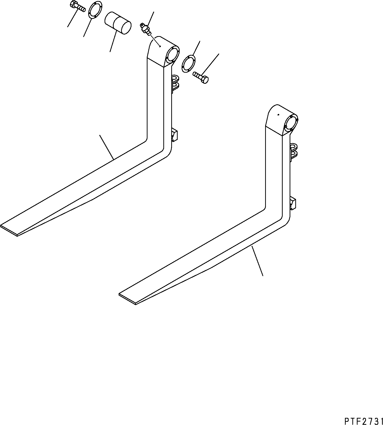 FORK ASSY (2120 MM) (83 IN.) 30D-ZA5-1110 KOMATSU
