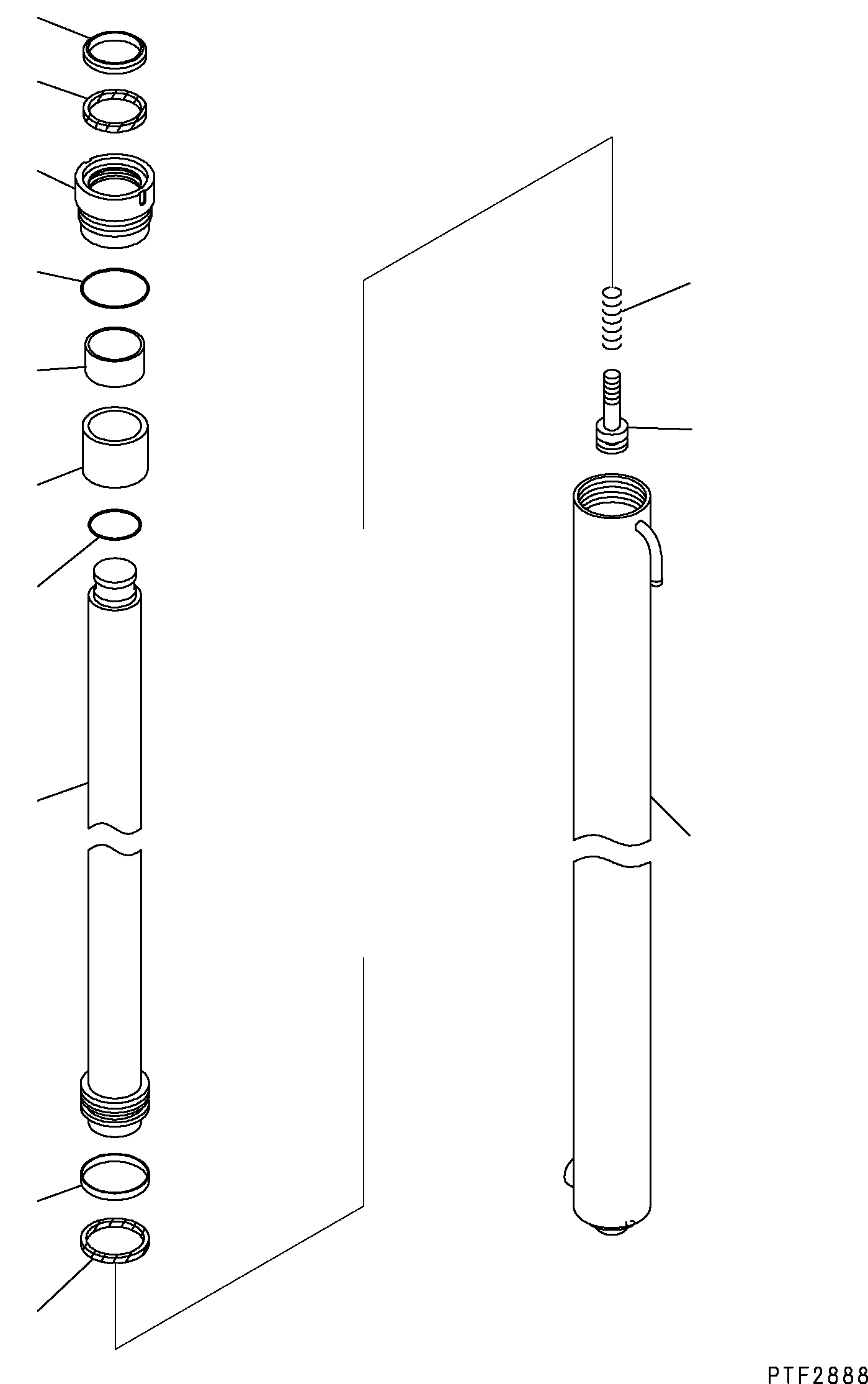 CYLINDER (5.0M) 707-16-90740 KOMATSU
