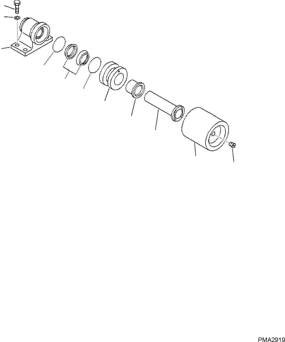 CARRIER ROLLER, ASSEMBLY \ \ 203-30-00331 KOMATSU