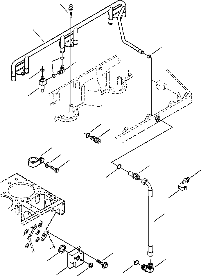 CONNECTION, OIL SUPPLY 1307 062 H92 KOMATSU