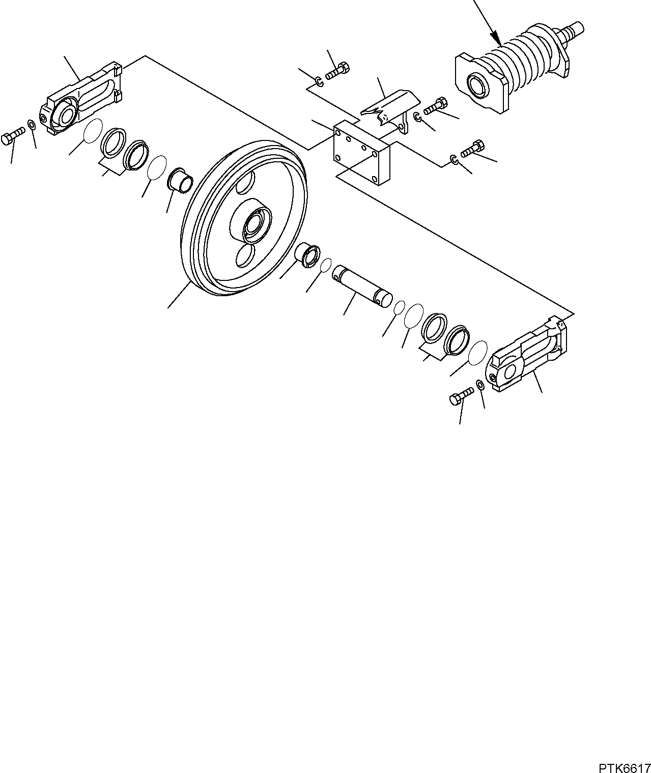 IDLER, ASSEMBLY 22M-30-R0010 KOMATSU