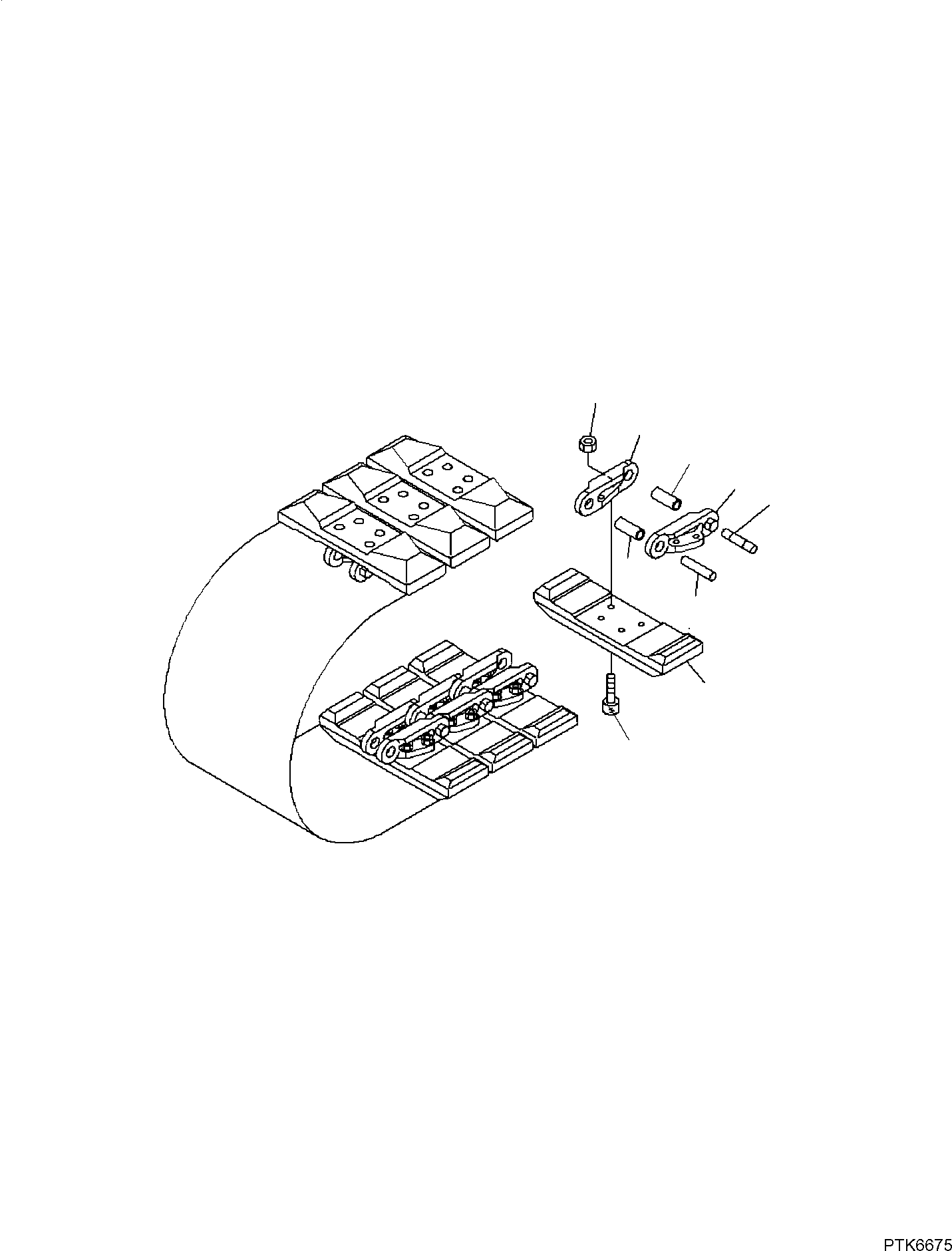 TRACK SHOE, ASSEMBLY 22M-32-22110 KOMATSU