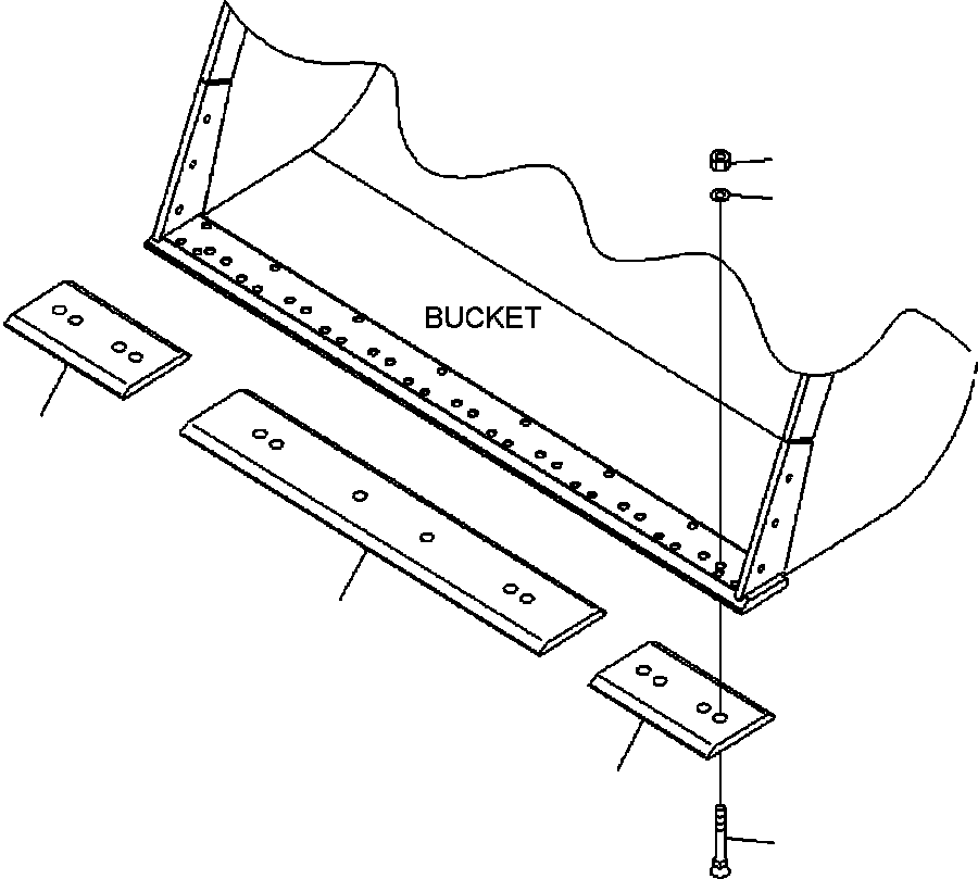 EDGE, CENTER (L=1748 MM) 424-815-A140 KOMATSU