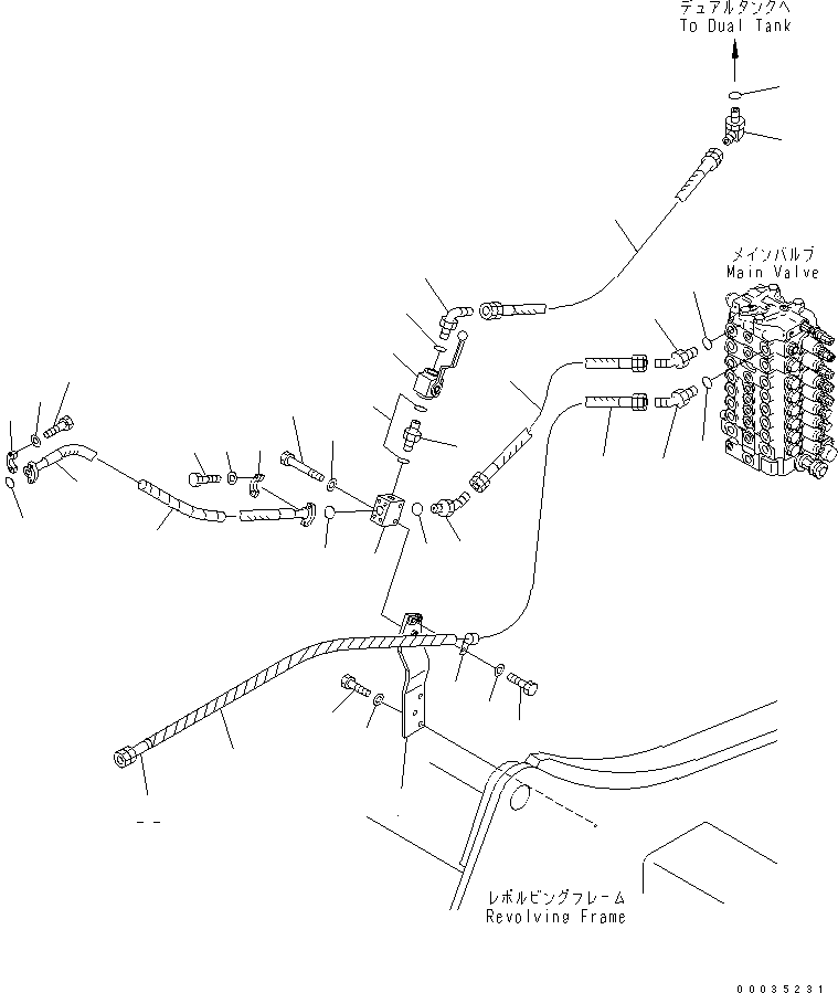Шланг 20E-62-K8740 KOMATSU