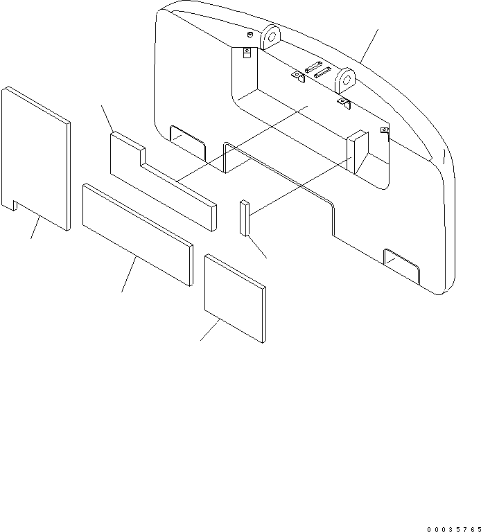 WEIGHT,COUNTER 20E-46-21240 KOMATSU