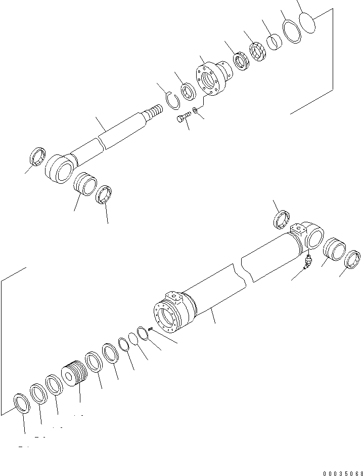 Цилиндр 203-63-55541 KOMATSU