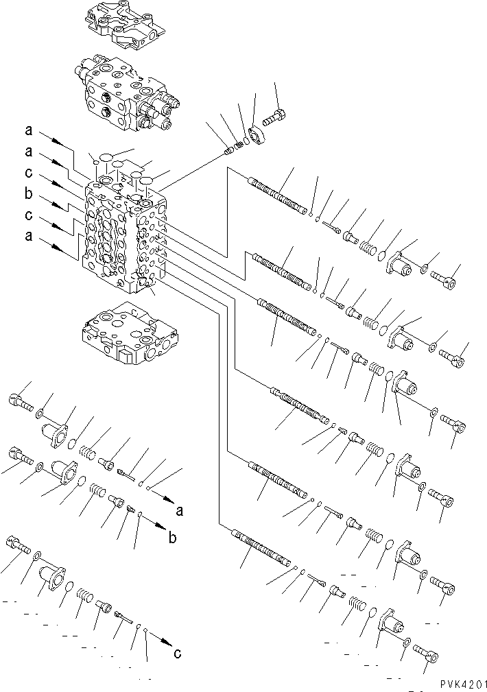 Клапан в сборе 723-38-15701 KOMATSU